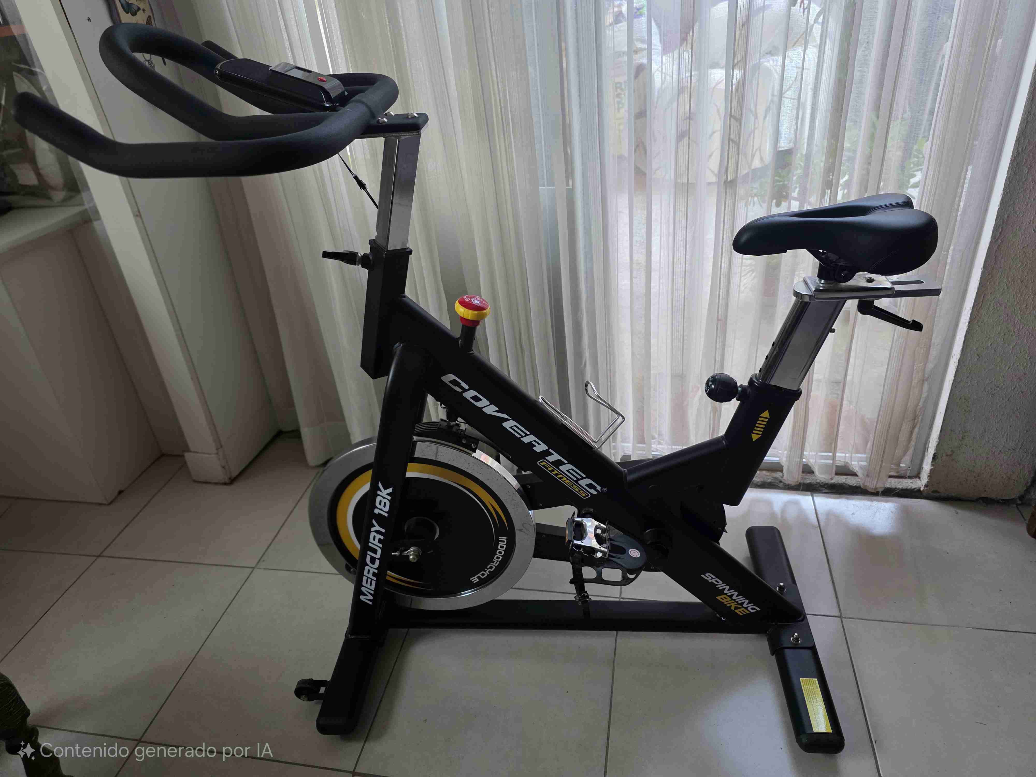 Bicicleta estática negra Covertec