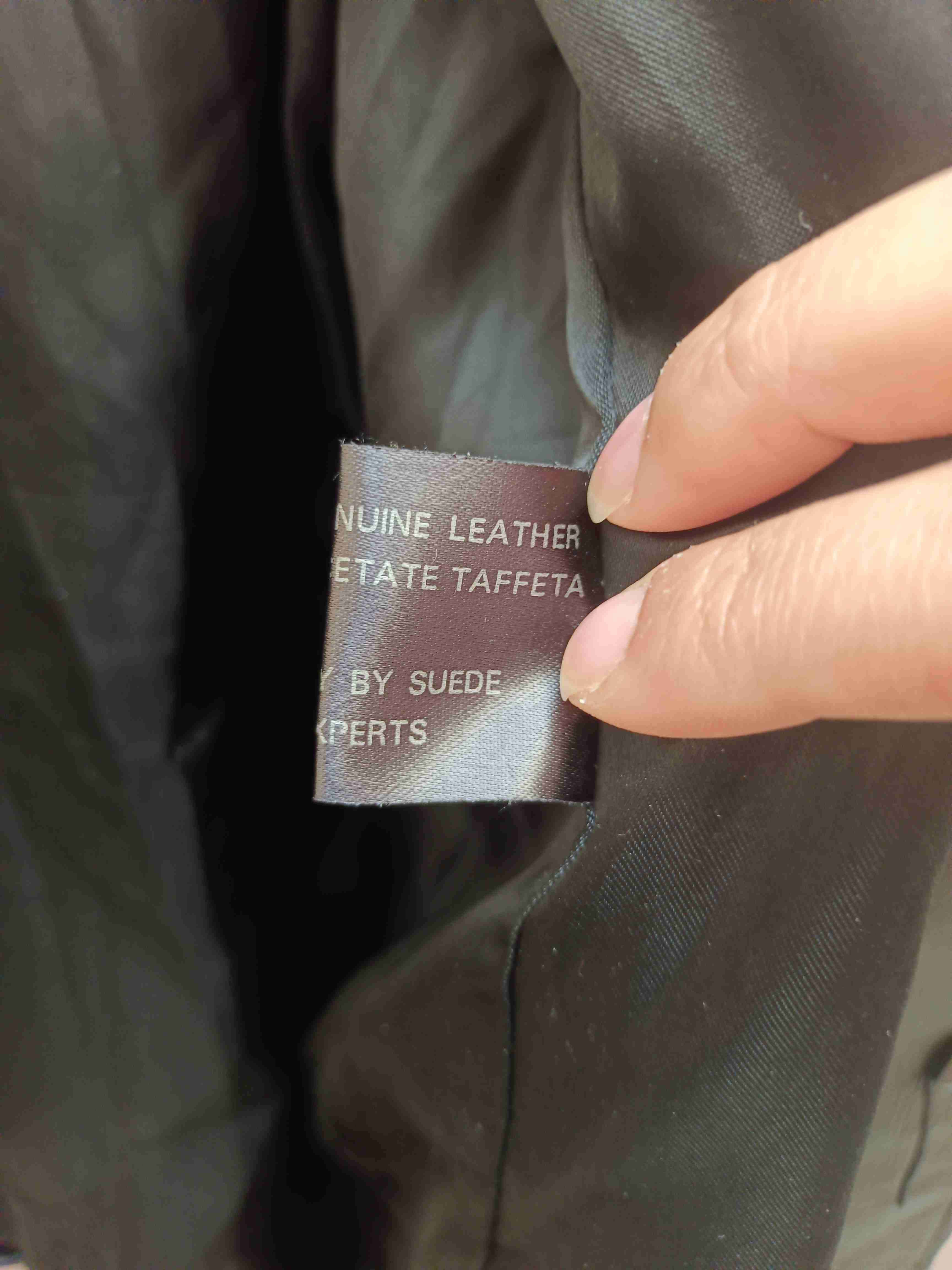 Chaqueta de cuero negra - miniatura 5