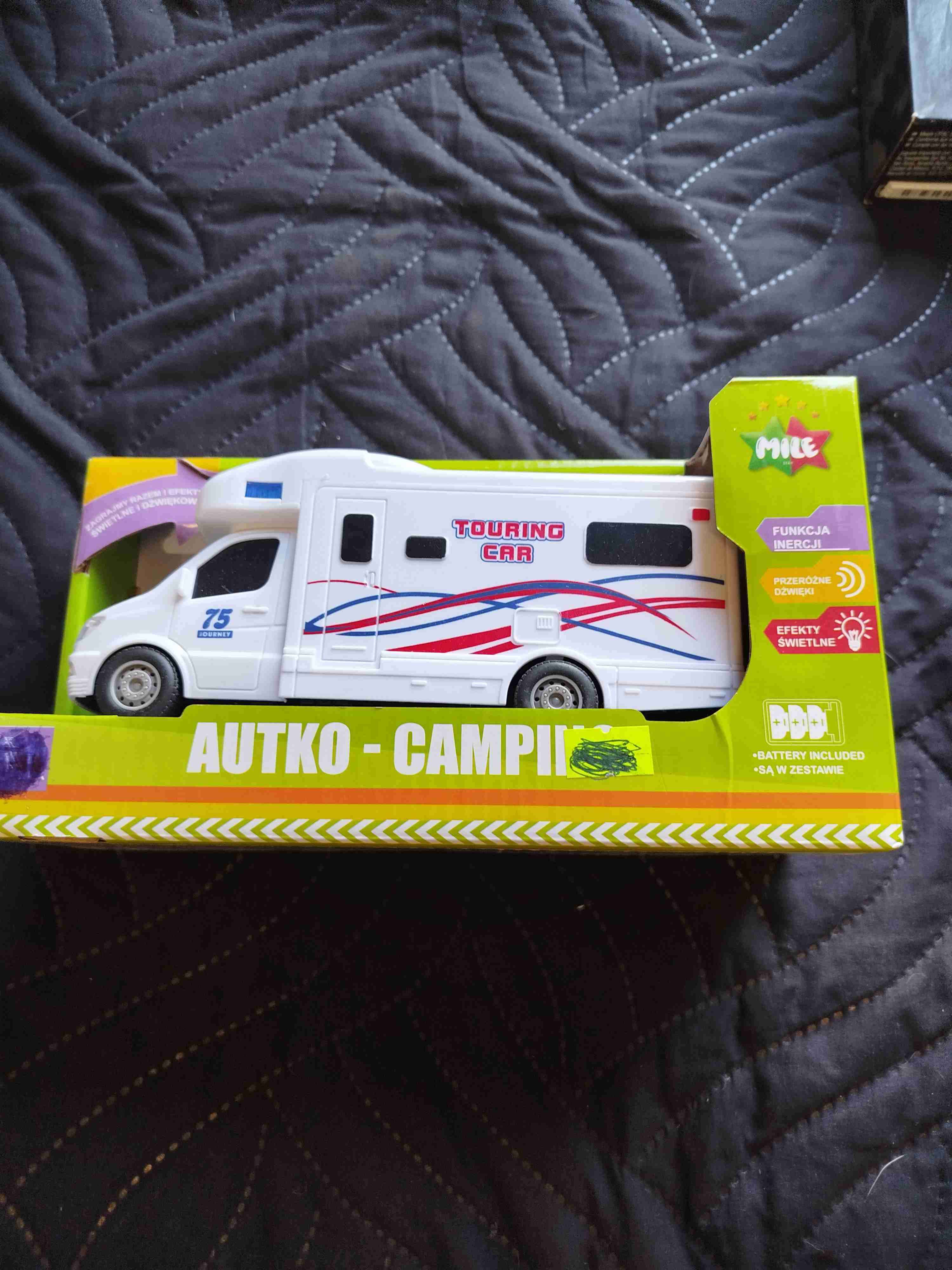 Juguete autocaravana con luces