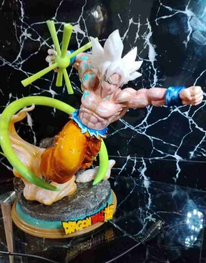 Figura  Goku ultra instinto cabello luminoso - miniatura 6