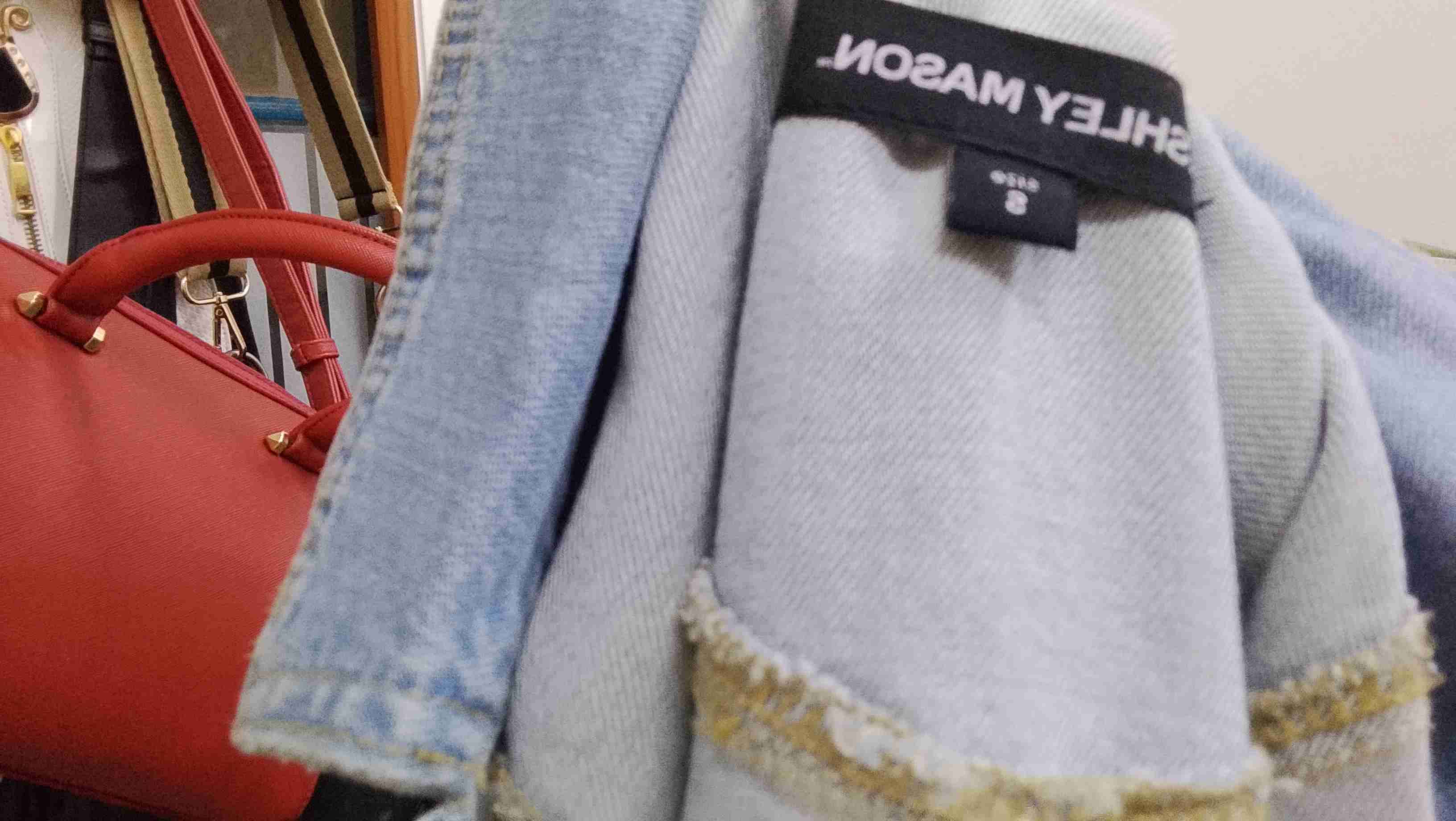 Chaqueta de mezclilla azul clara - miniatura 4