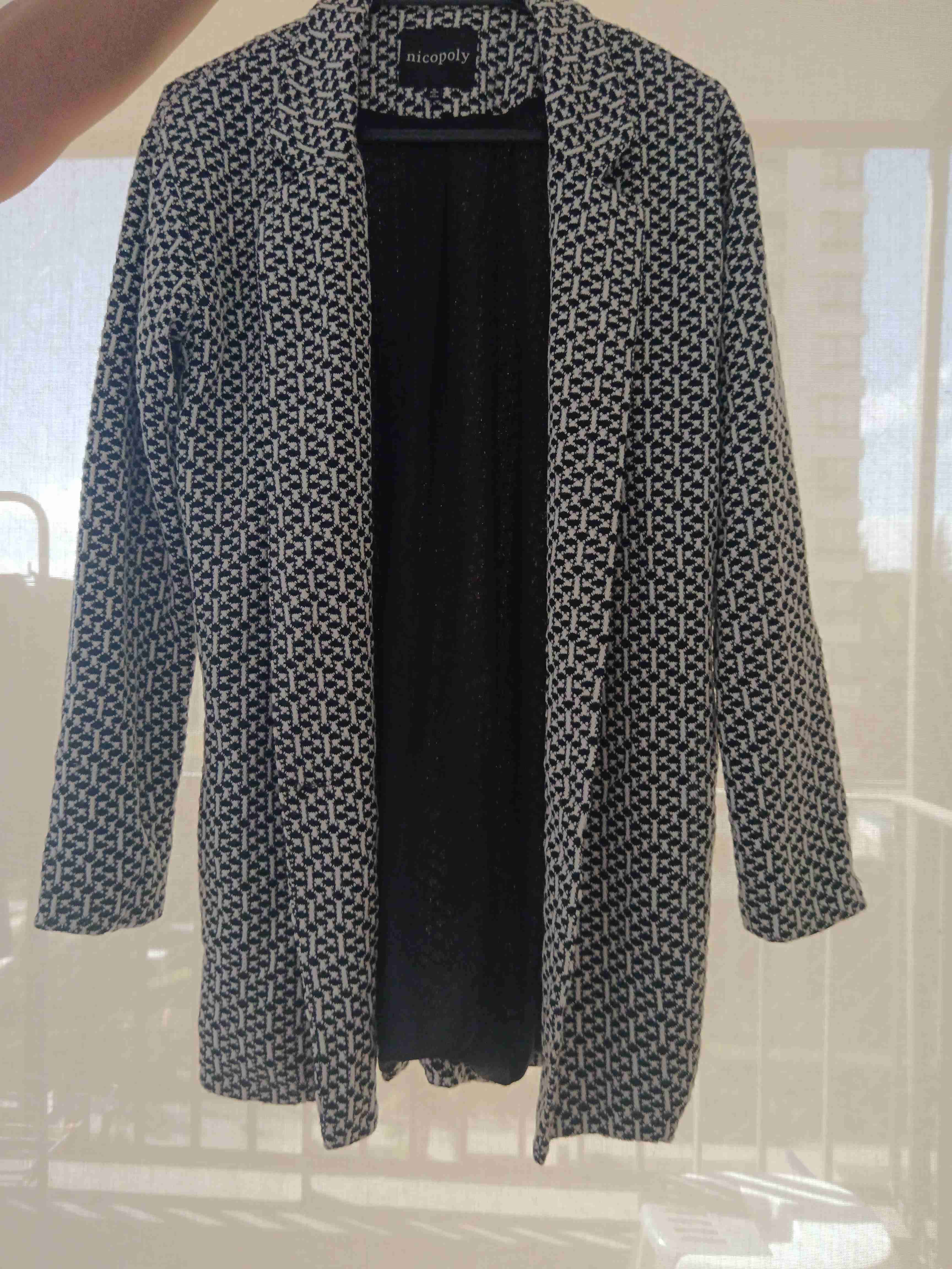 Chaqueta abierta estampada