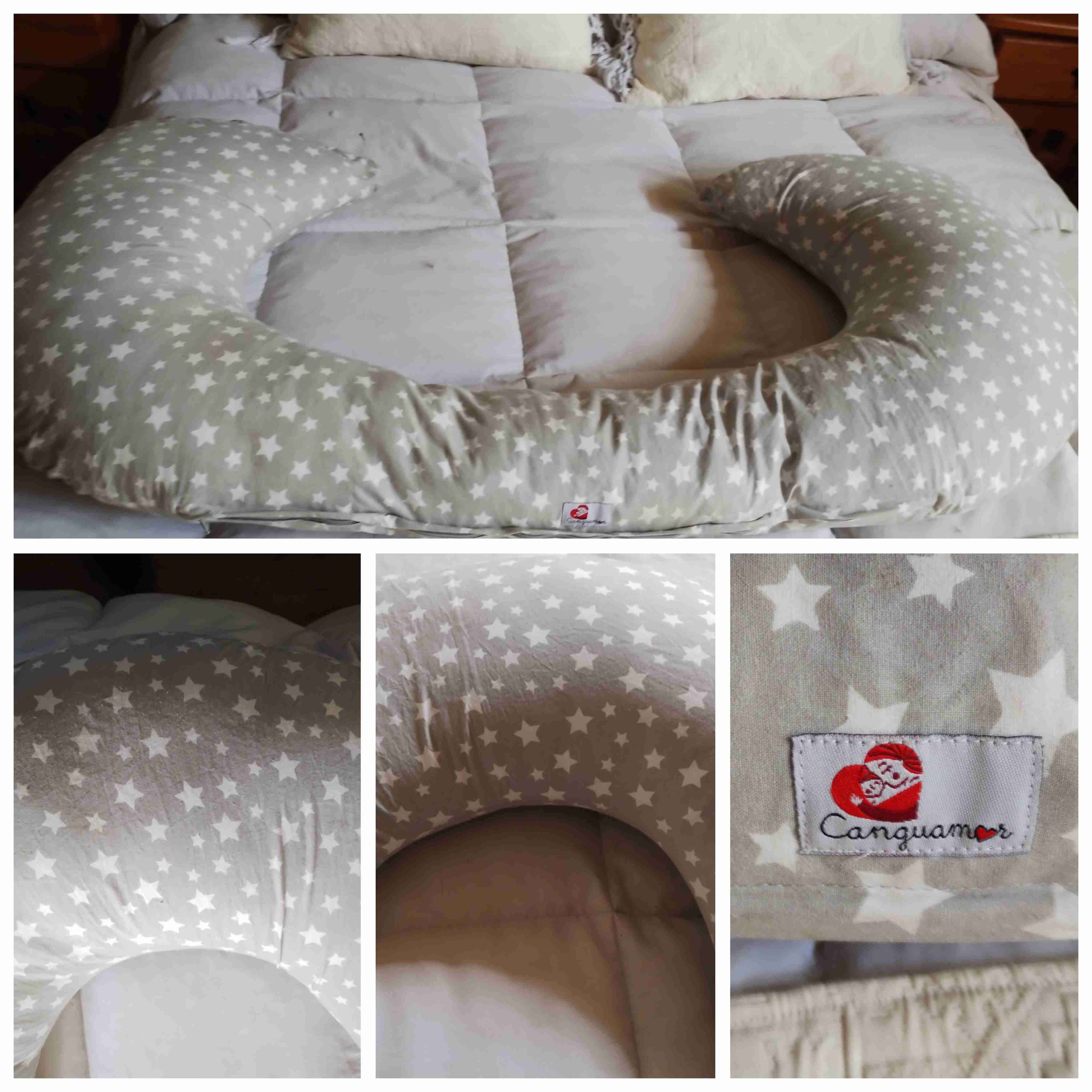 Almohada maternal con estrellas