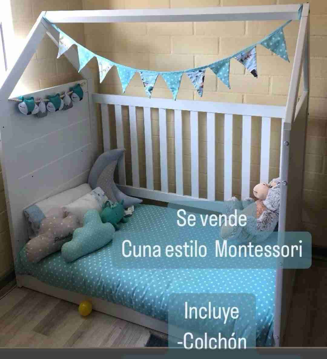 Cuna estilo Montessori blanca - miniatura 2