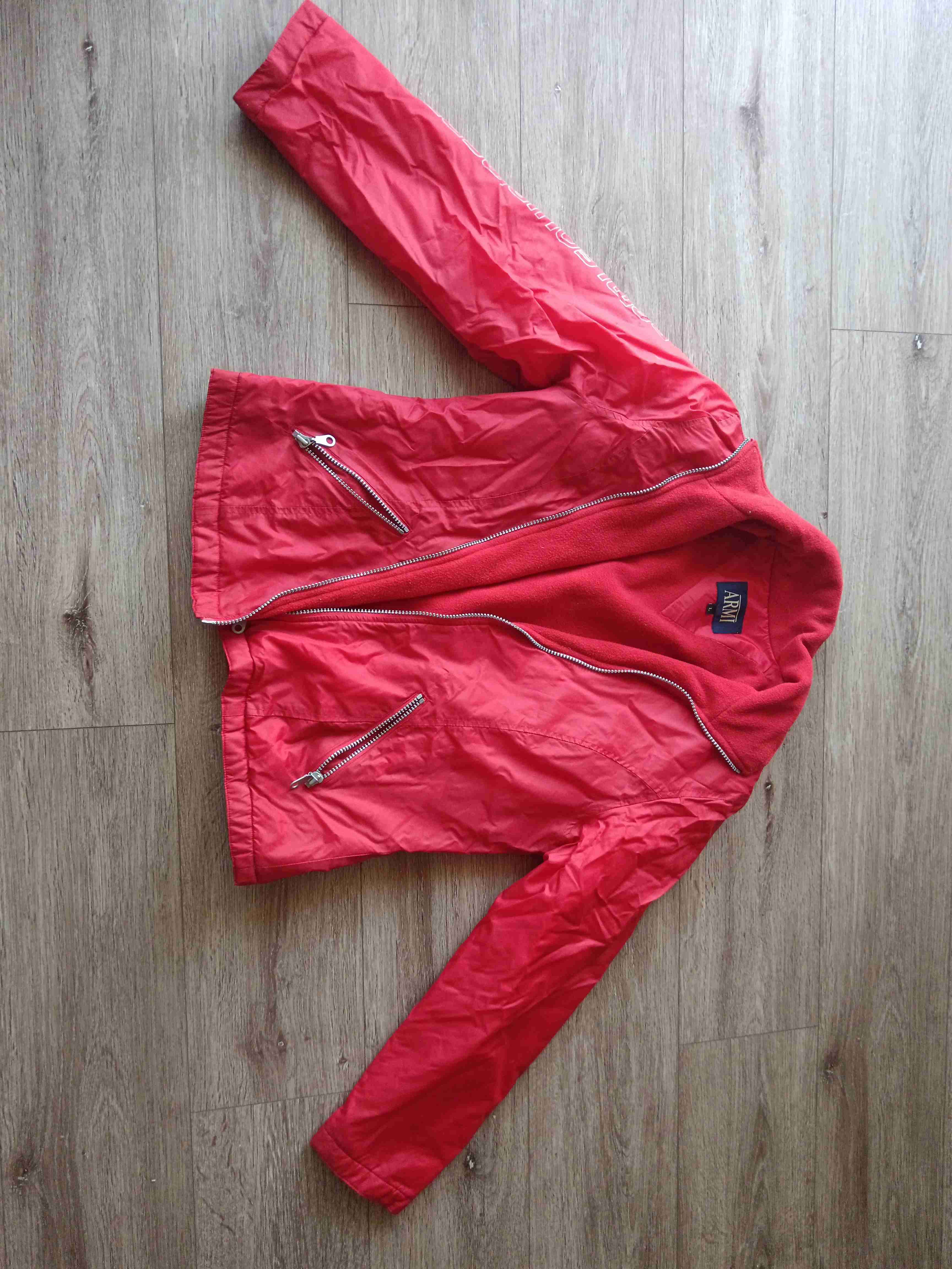 Parka roja con cierres - miniatura 2