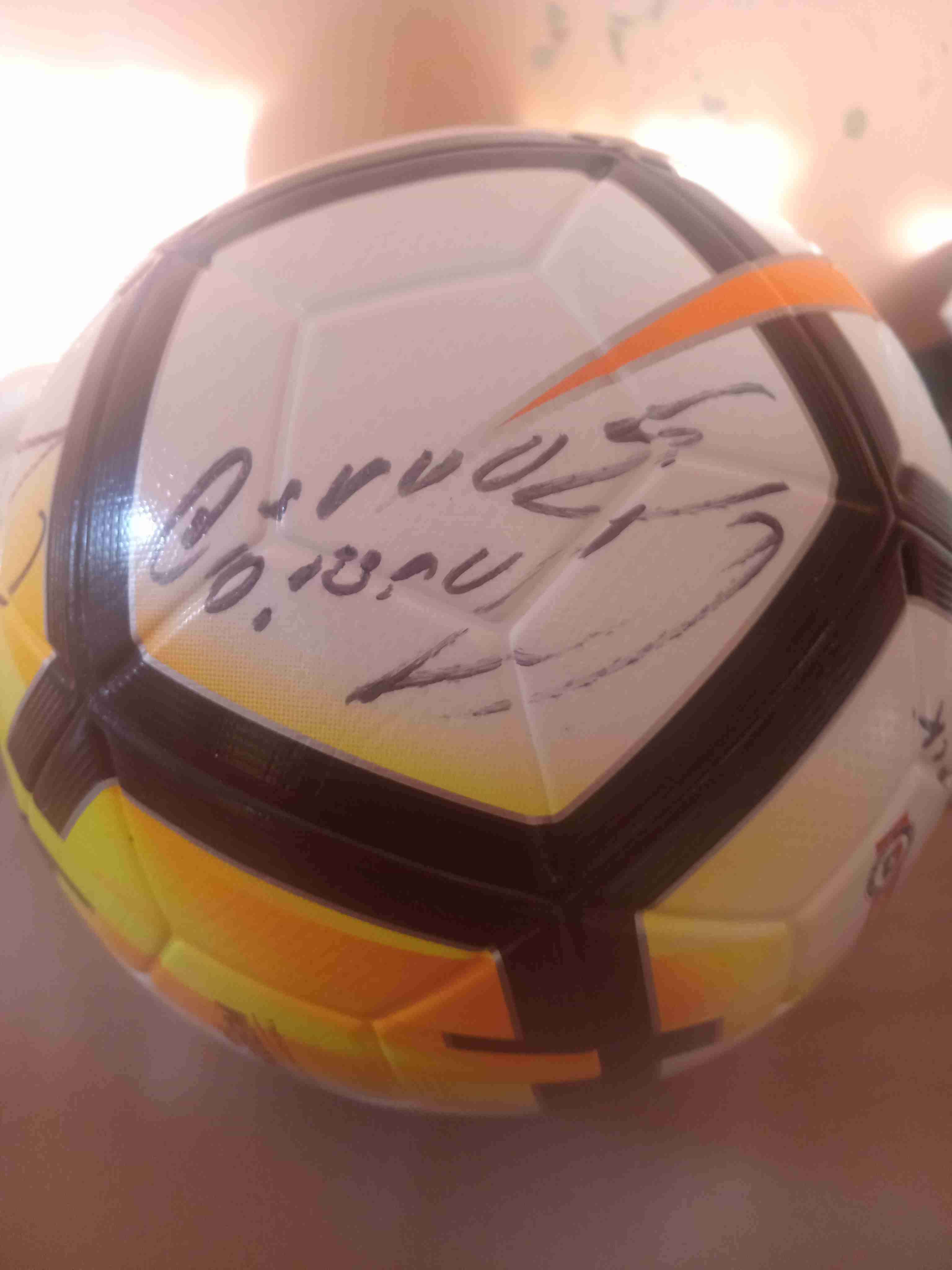 Balón de fútbol ANFP autografiado seleccion chilen - miniatura 5