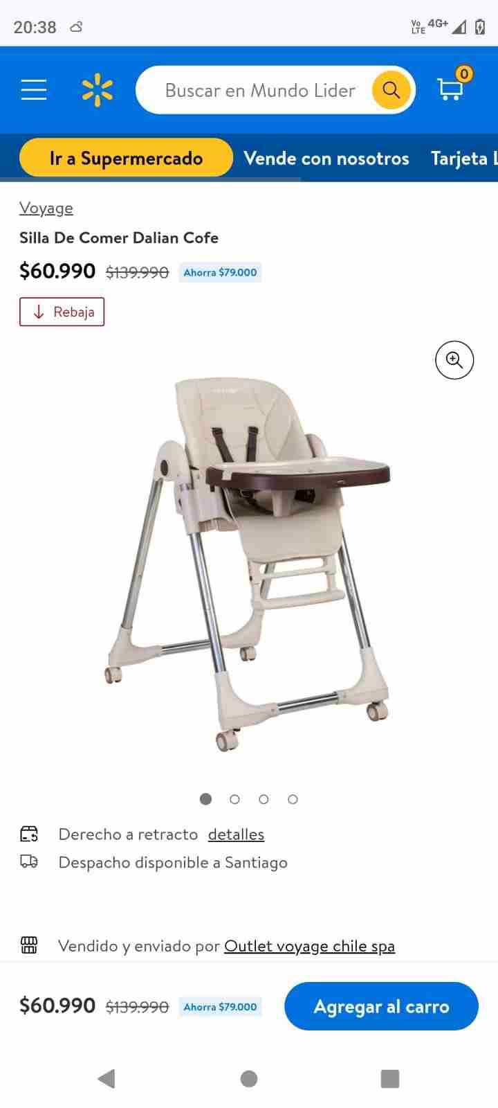 Silla de Comer Voyage Dalian