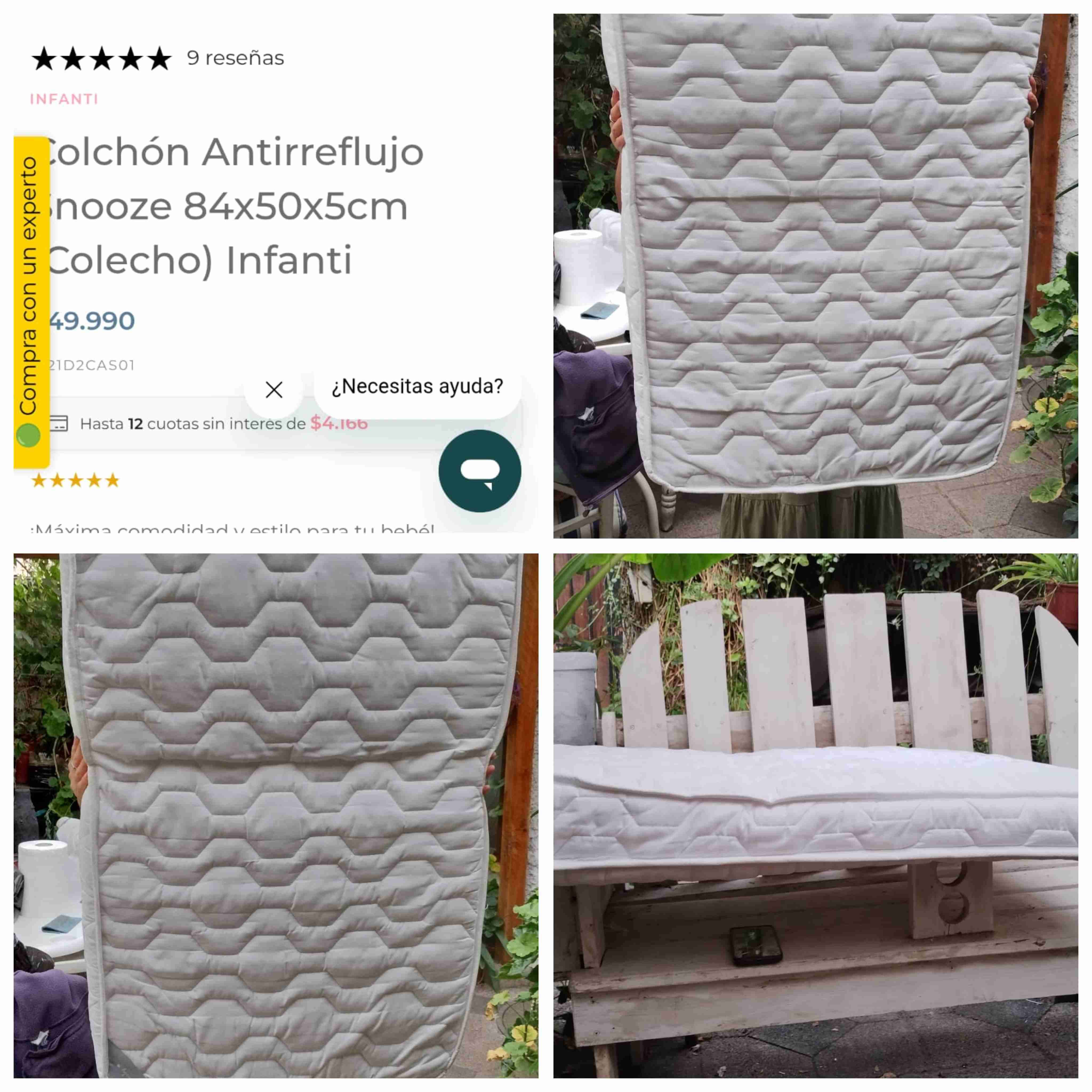 Colchón Antirreflujo 84x50x5 cm