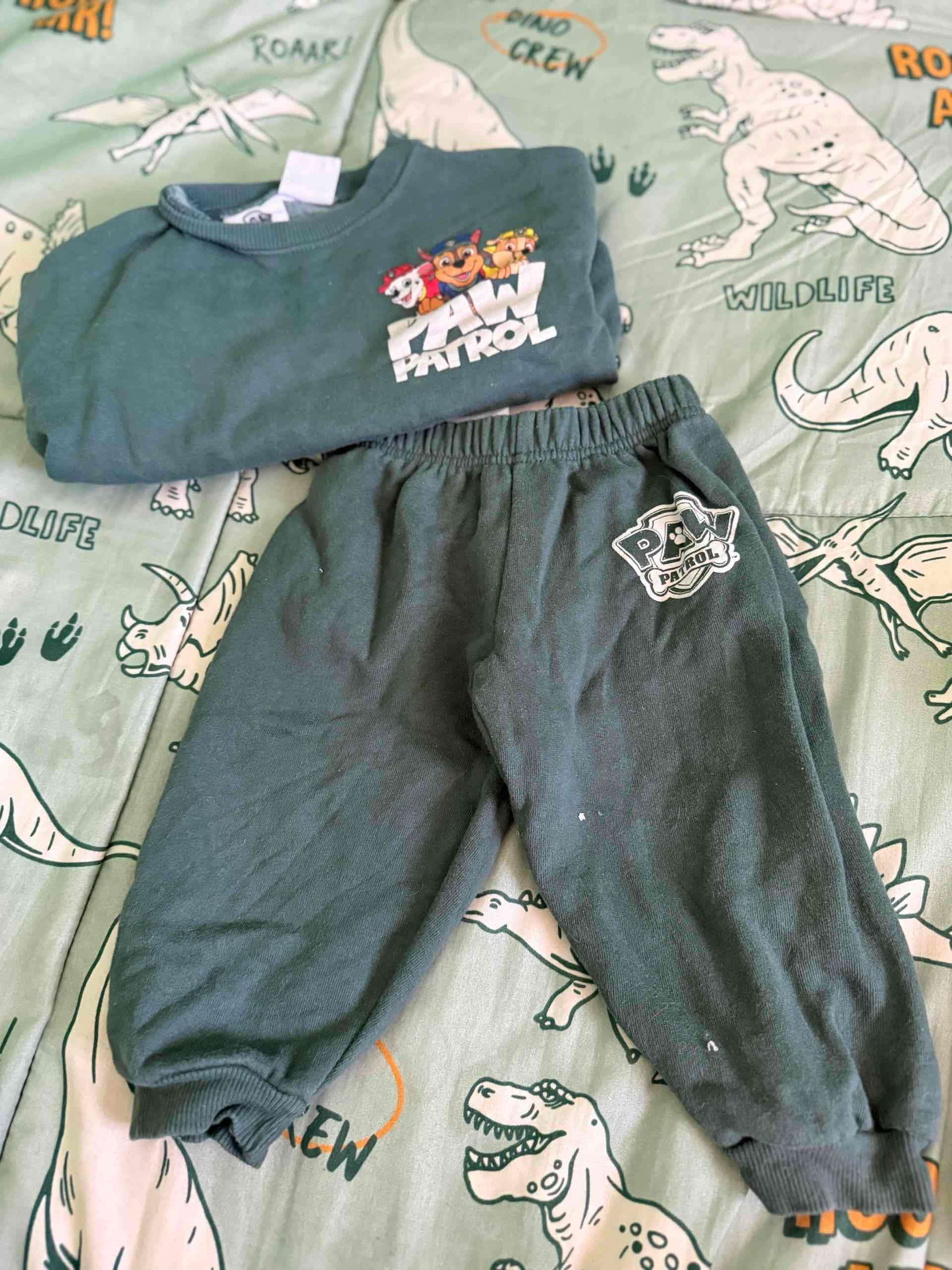 Pijama infantil Paw Patrol verde