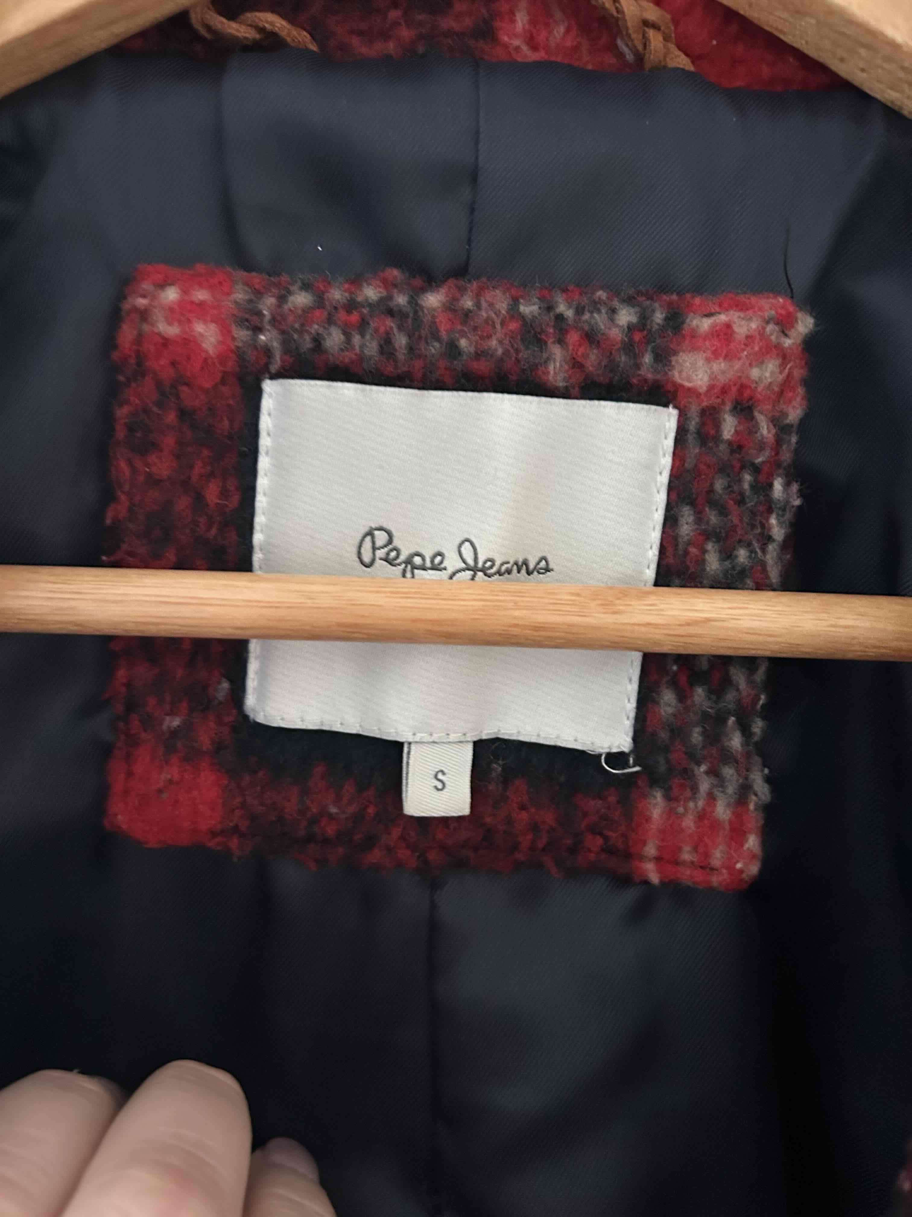 Abrigo tartán rojo y azul - miniatura 3