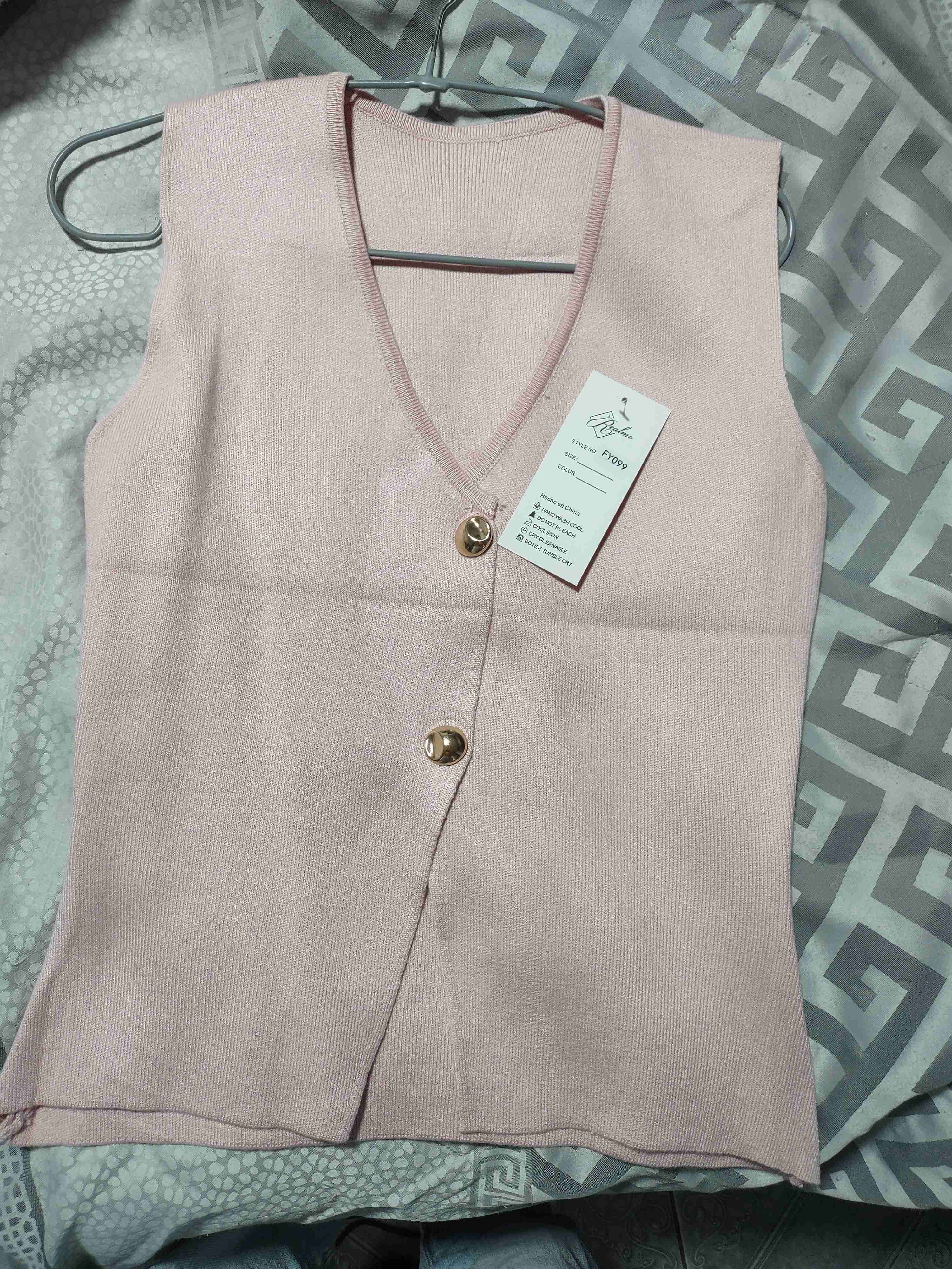 Chaleco rosado sin mangas