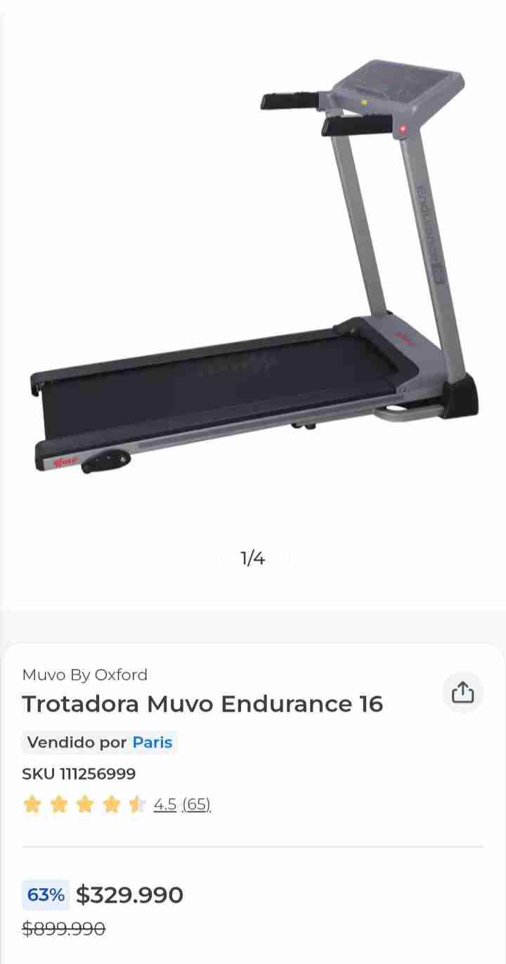 Trotadora Muvo Endurance 16 (Oxford) - Casi Nueva - miniatura 6