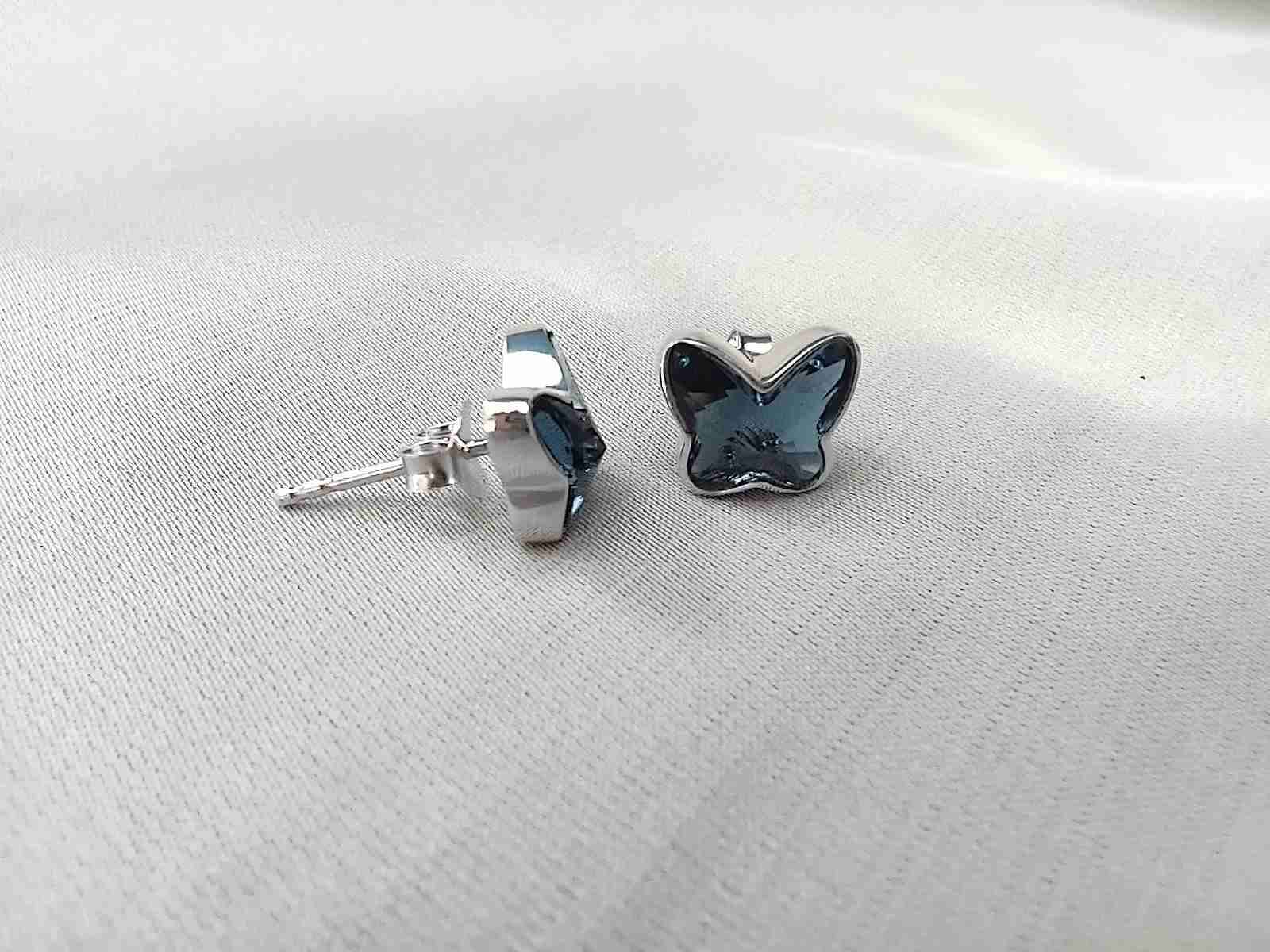 Set de collar y aros mariposa - miniatura 2