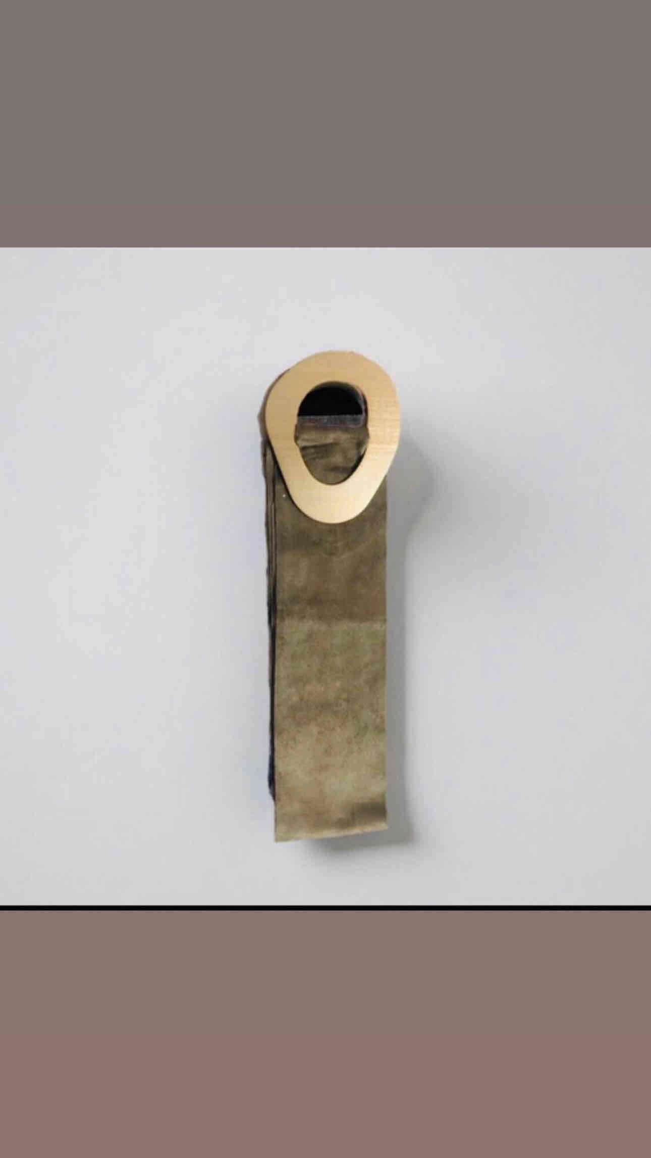 Cinturón tela  hebilla  metal dorado