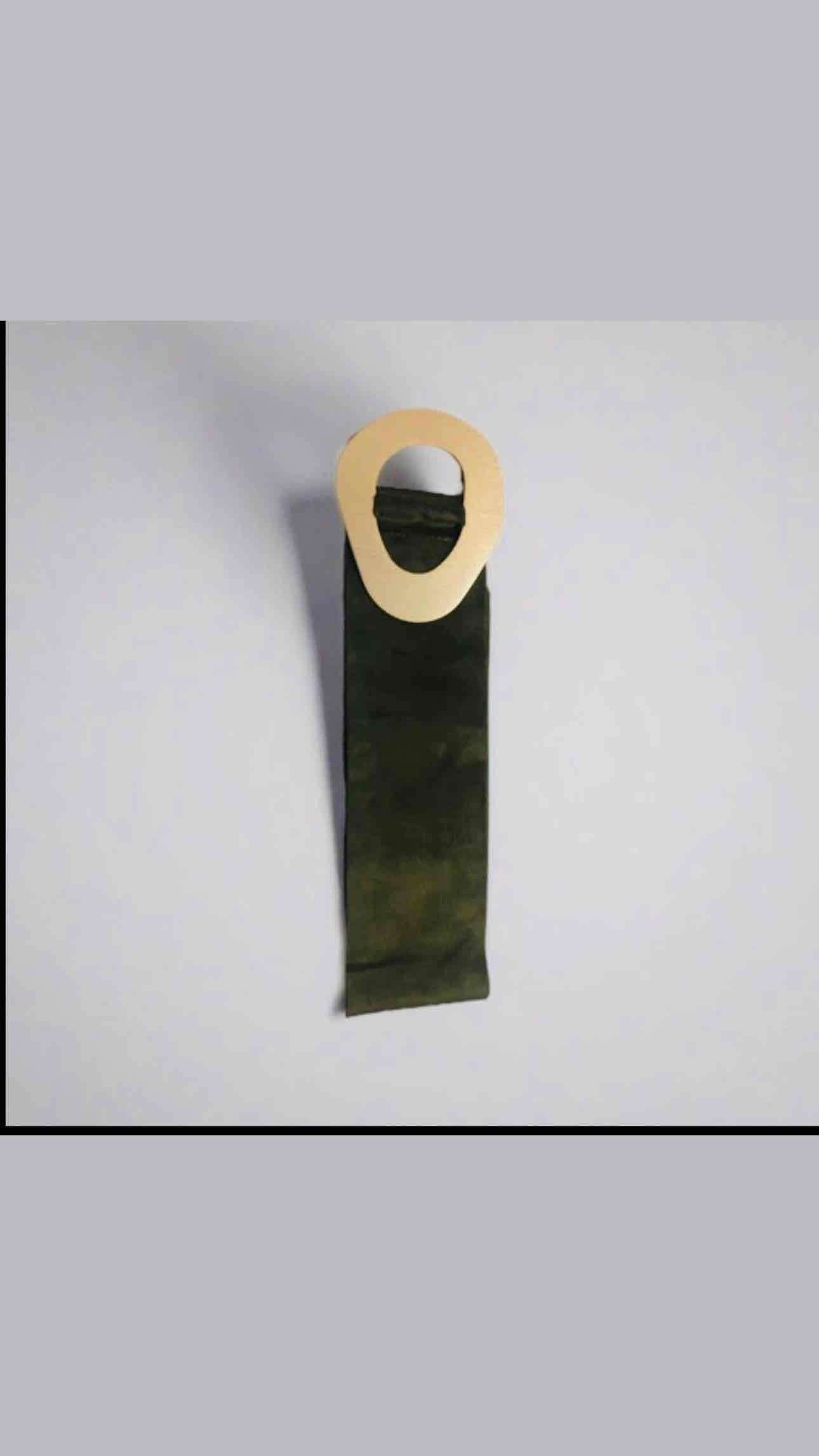 Cinturón tela  hebilla  metal dorado - miniatura 2