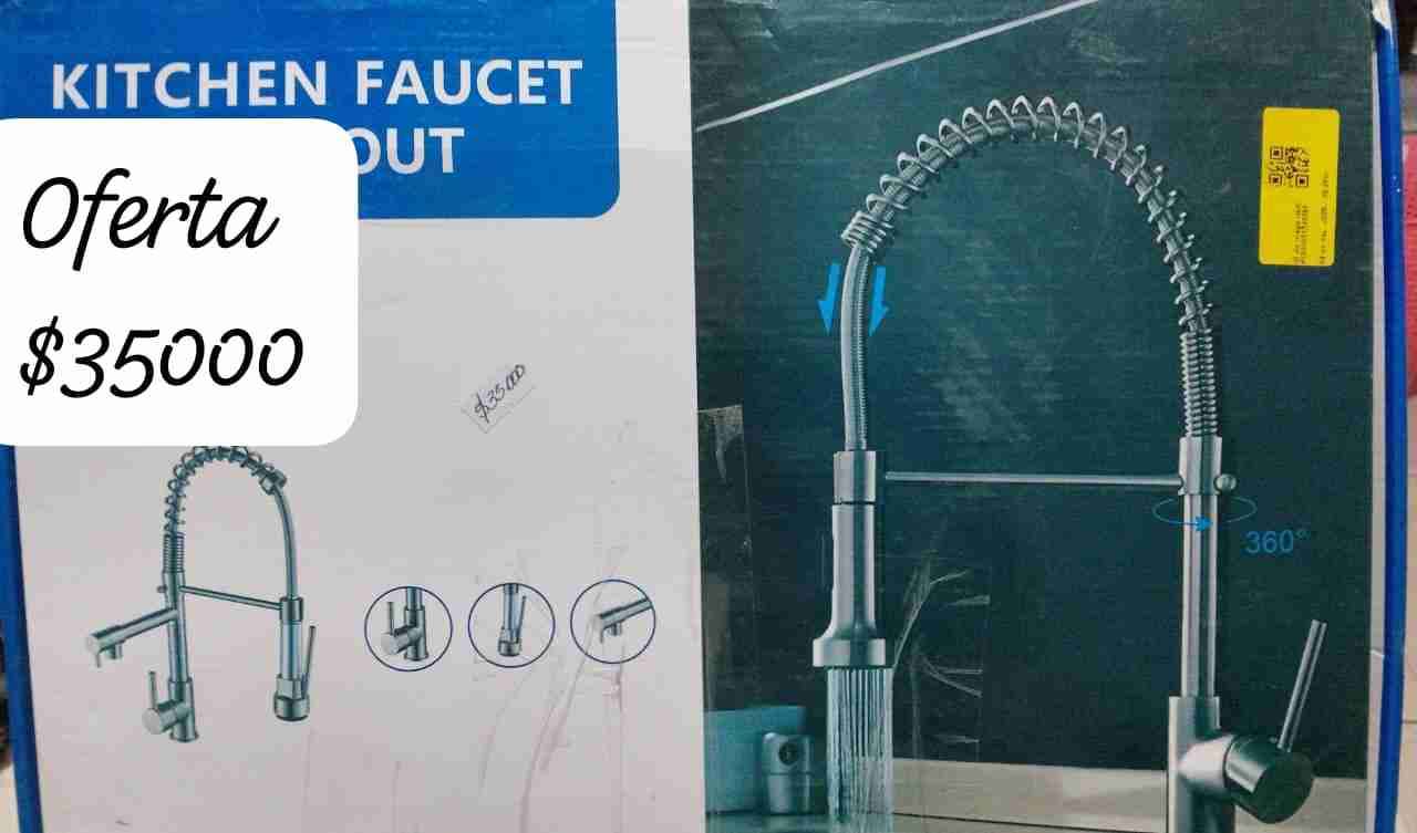 Grifo cocina acero inoxidable