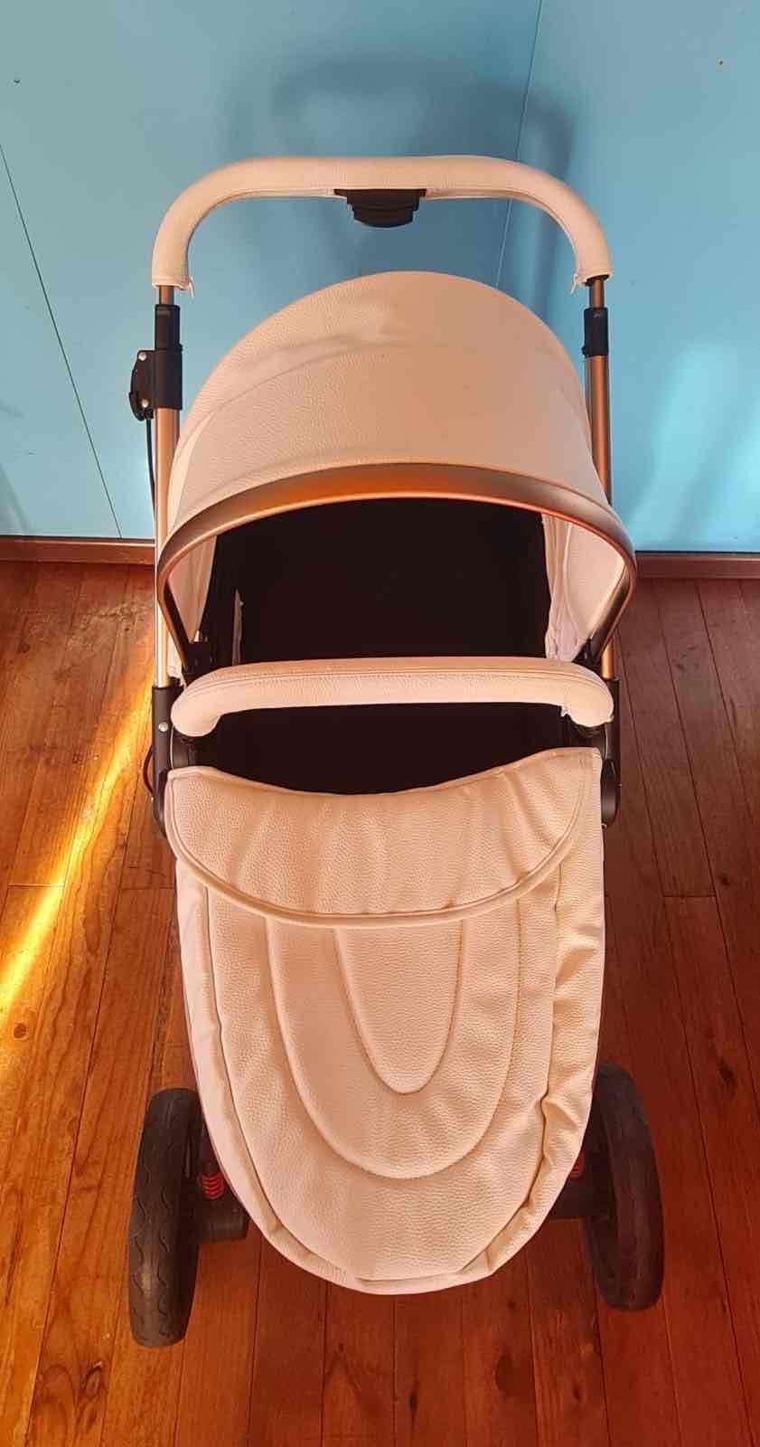 Coche de bebé 3 en 1 elegante - miniatura 7