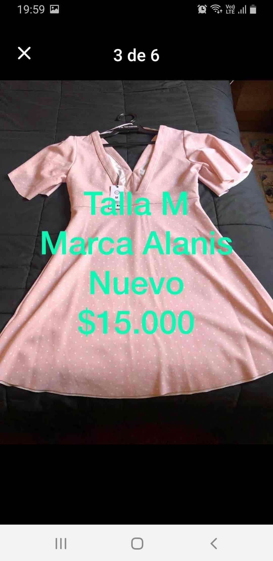 Vestido rosa marca Alanis