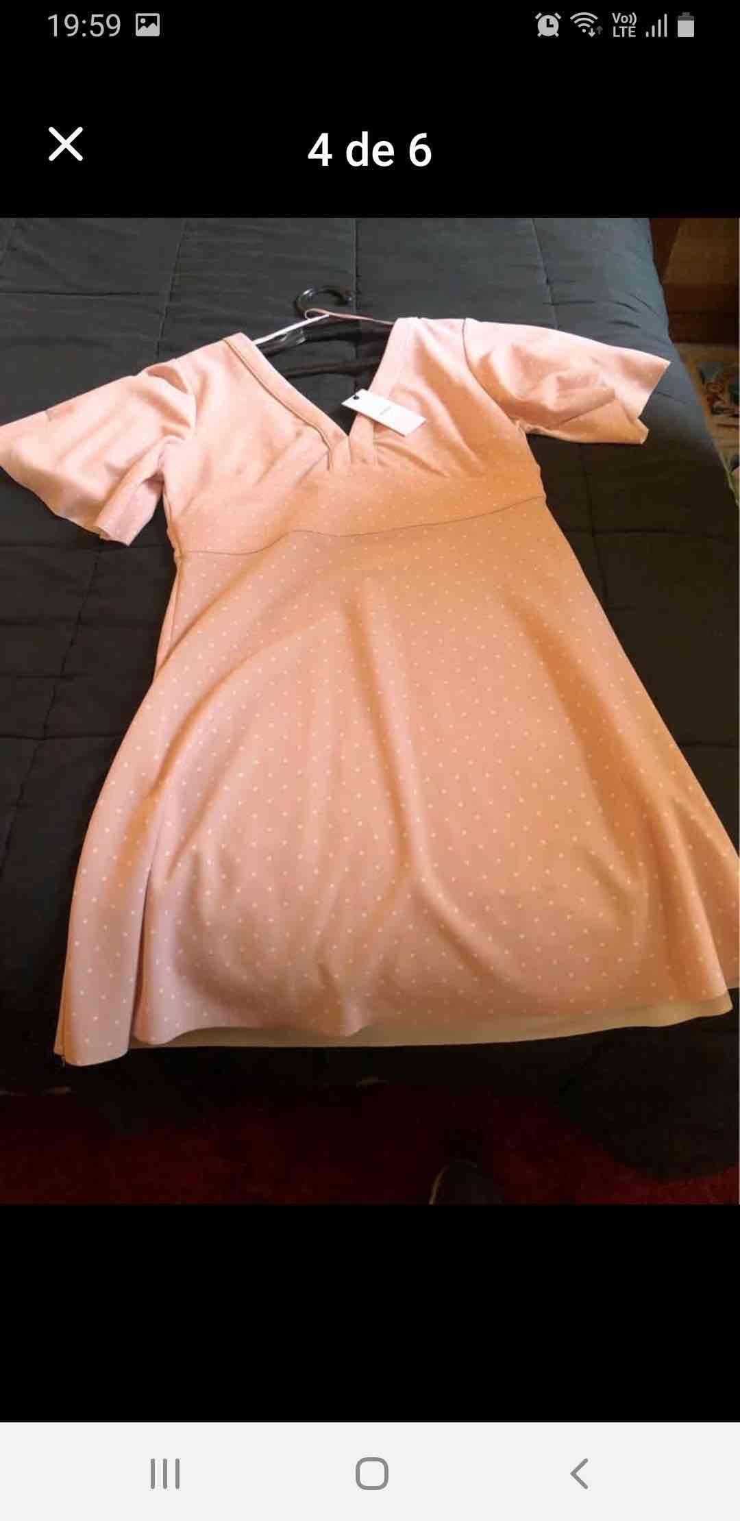 Vestido rosa marca Alanis - miniatura 2