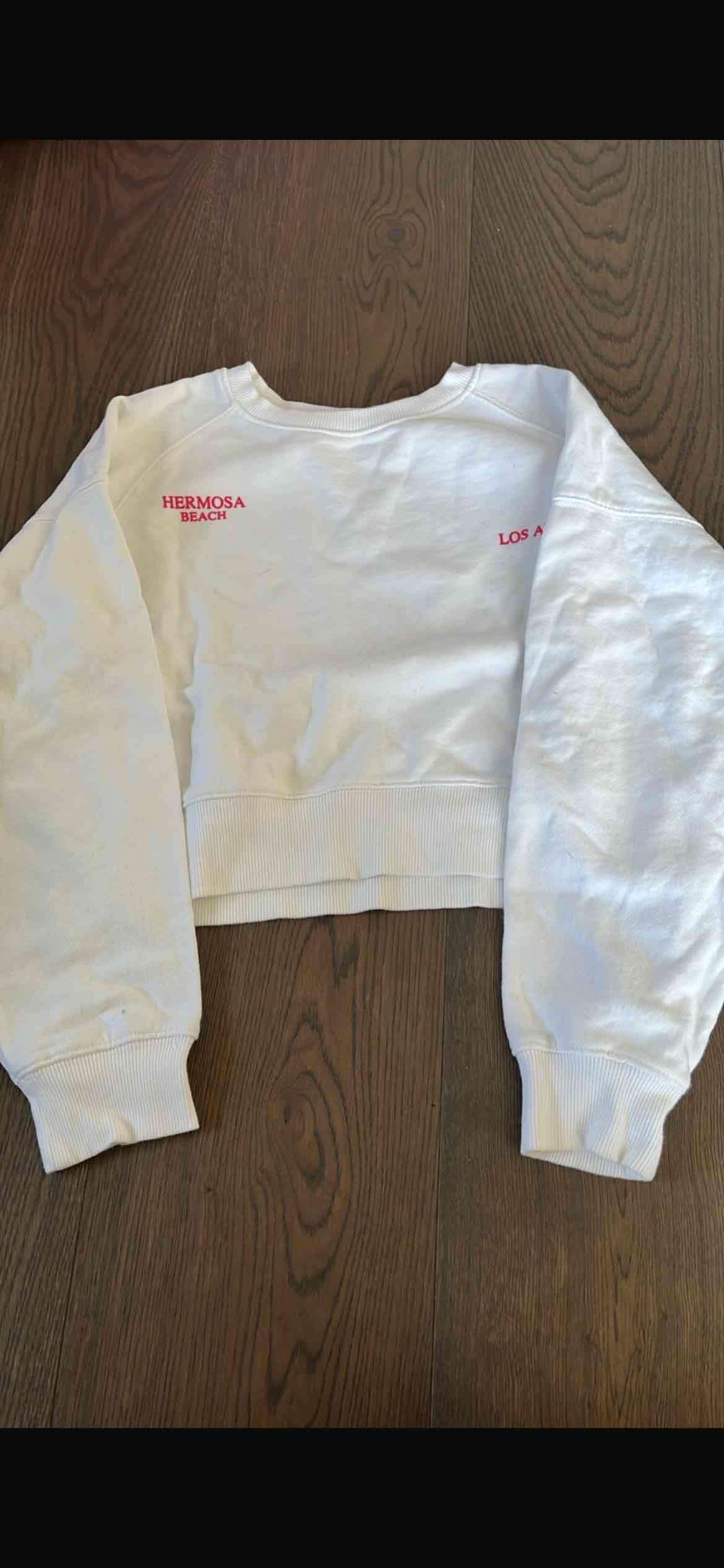 Polerón blanco Hermosa Beach