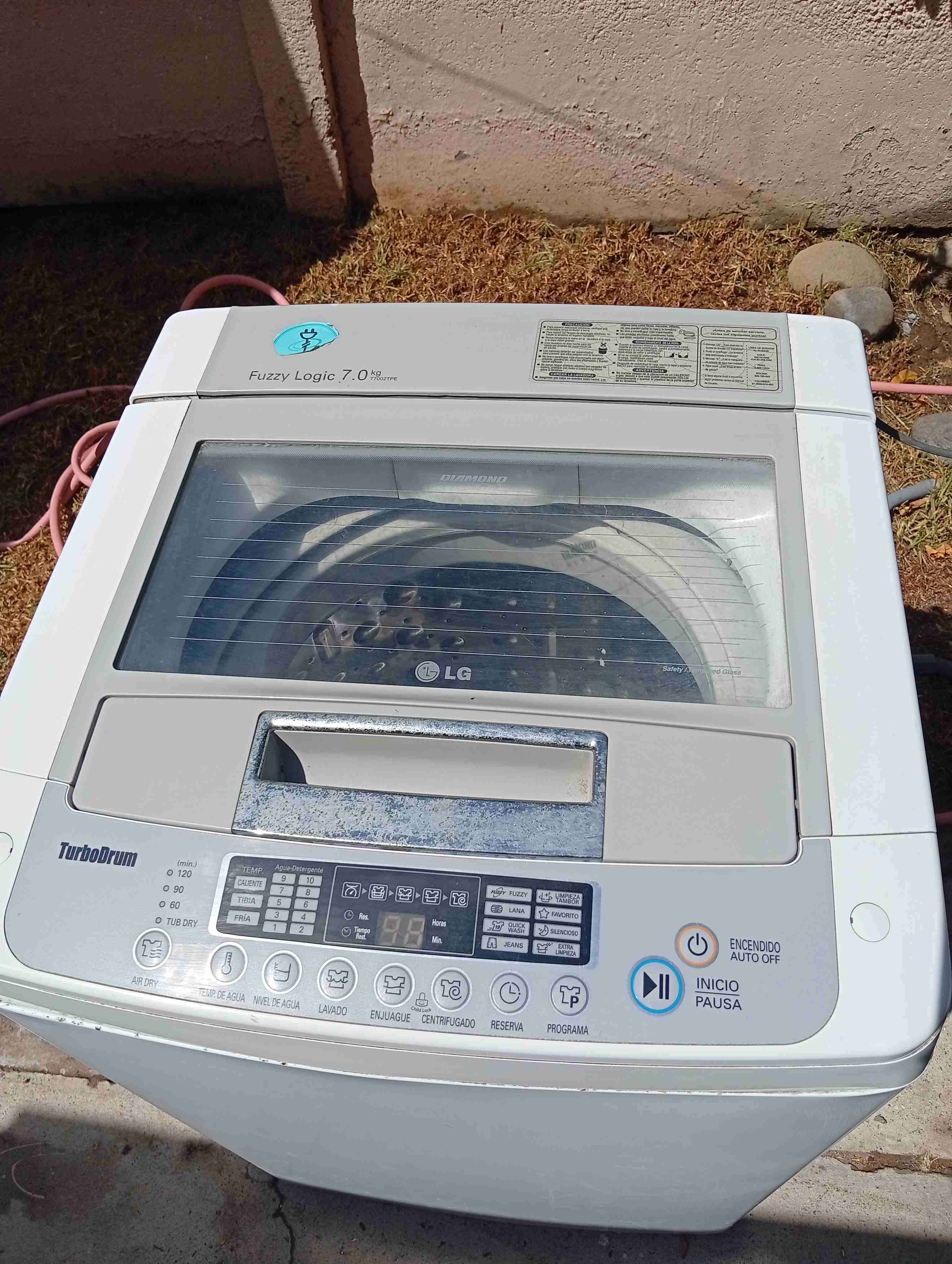 Lavadora TurboDrum 7.0 kg blanca - 2