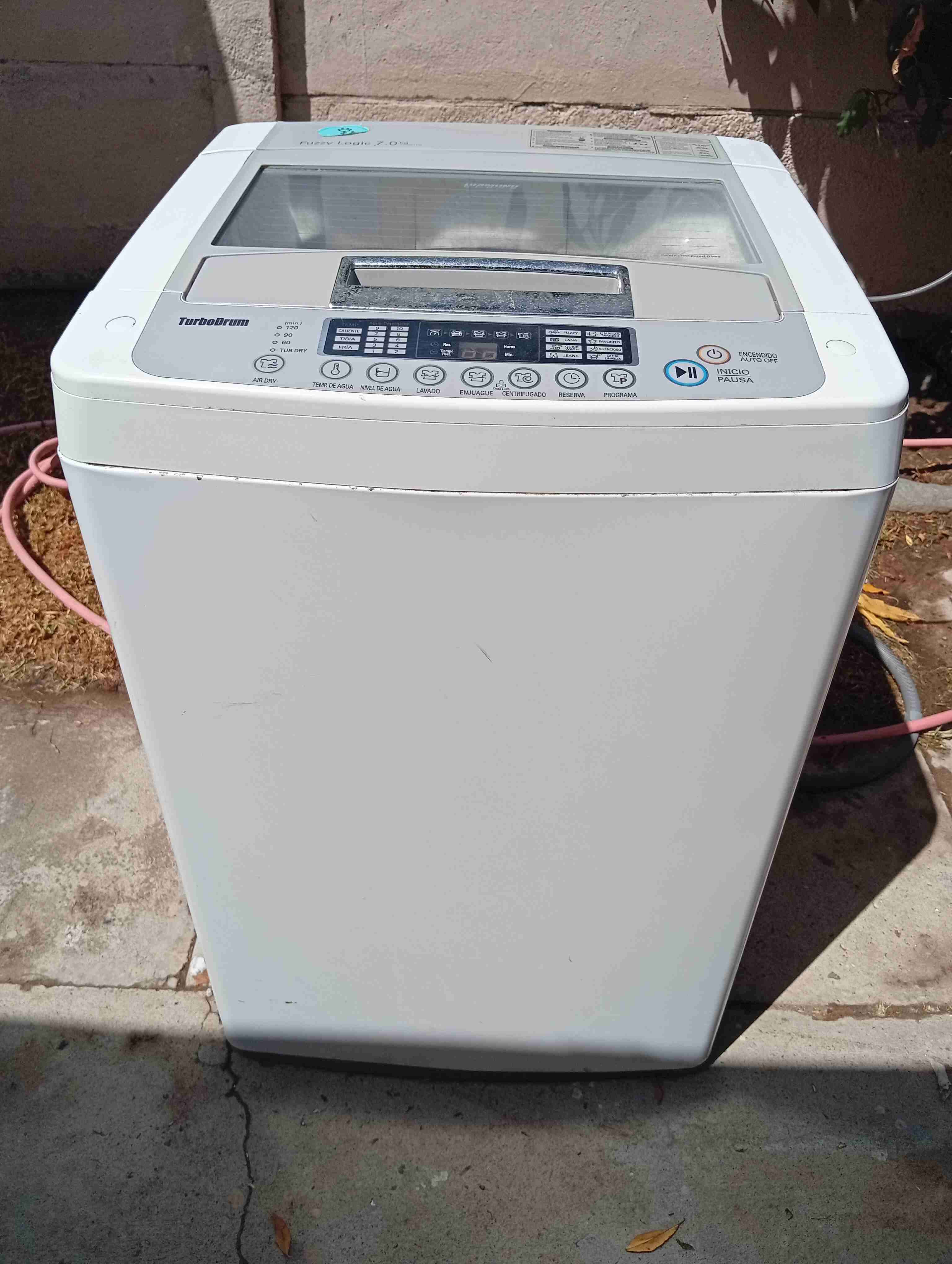 Lavadora TurboDrum 7.0 kg blanca - 5