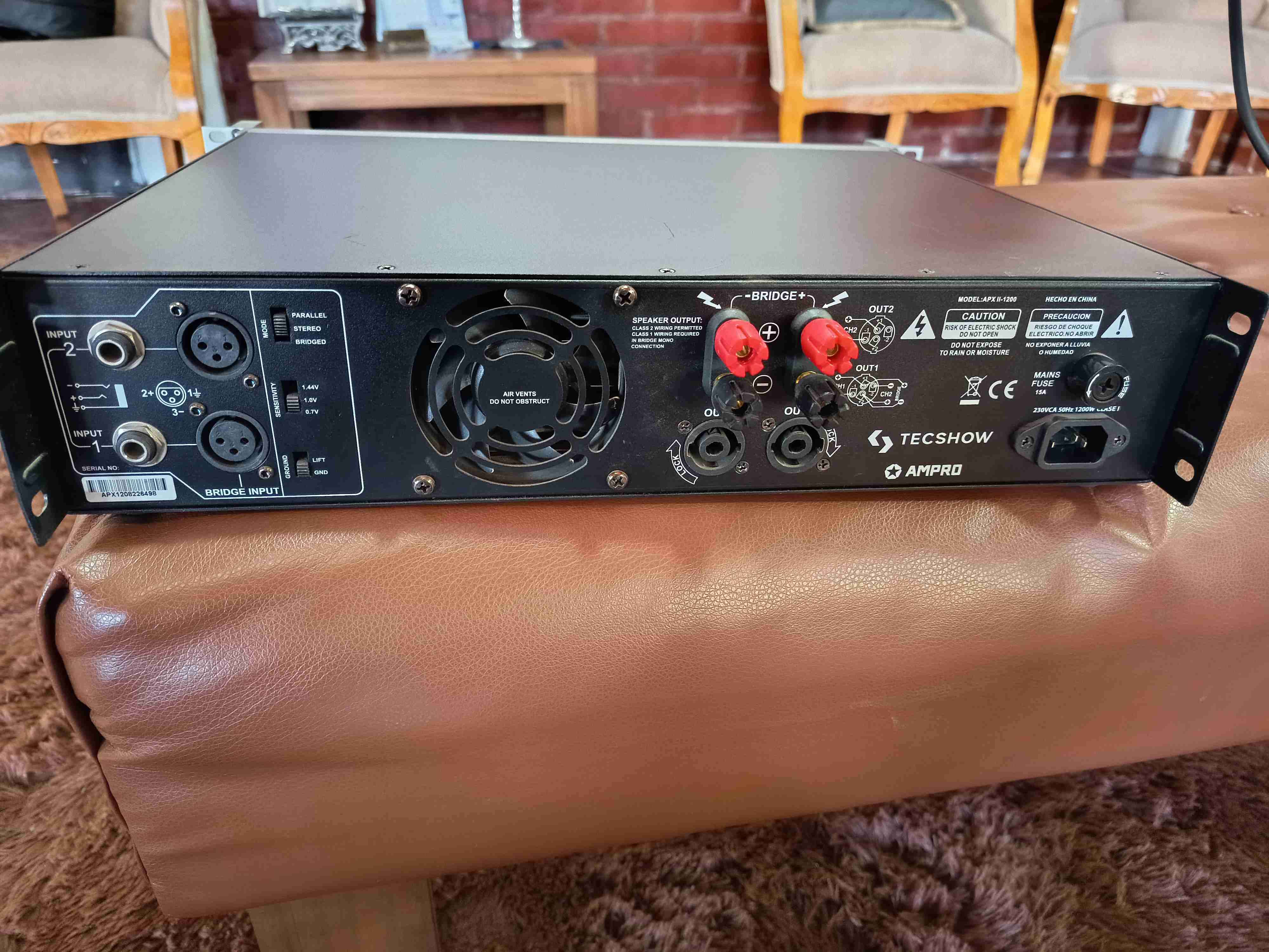 Amplificador de audio profesional APXII-1200 - miniatura 3