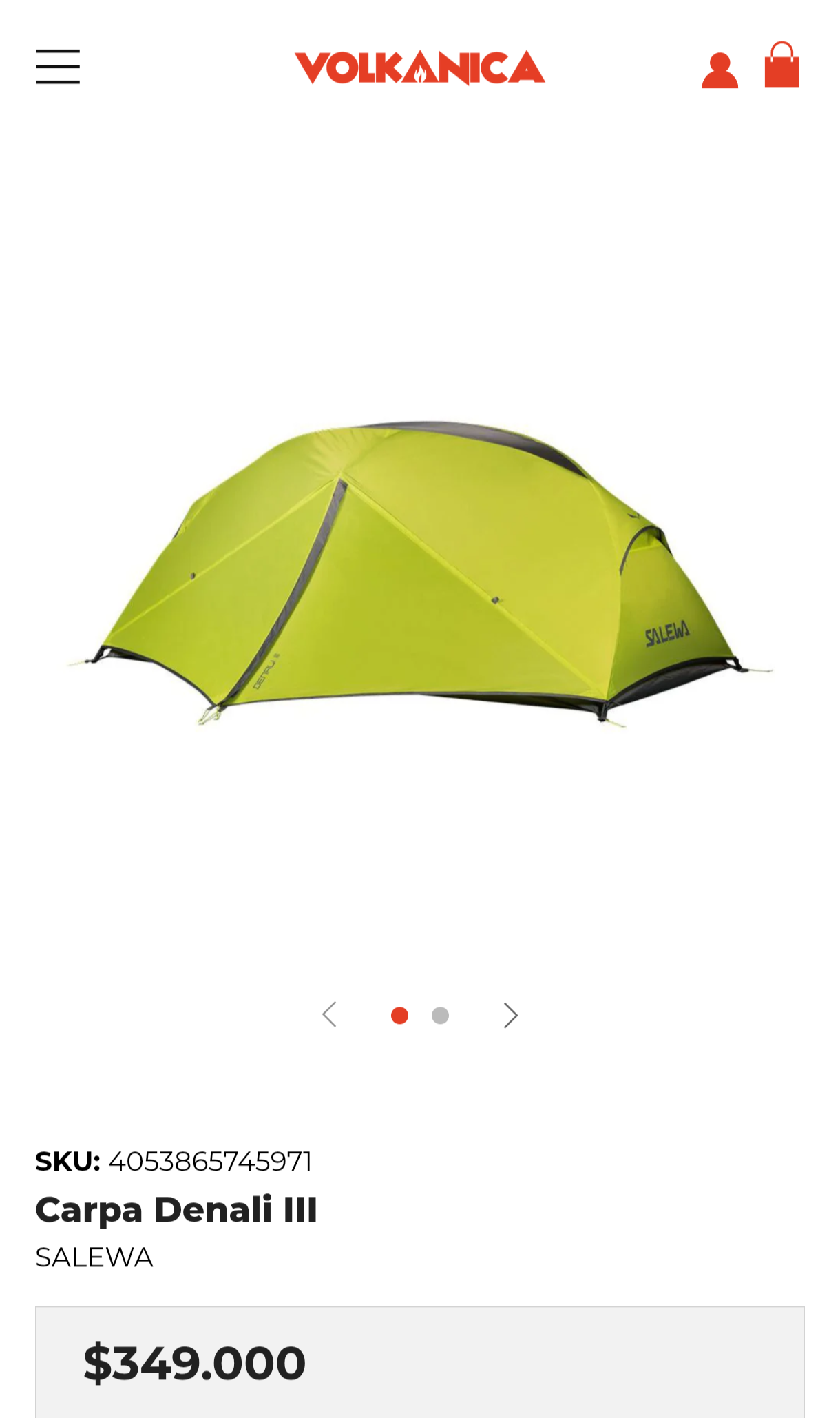 Carpa Denali III Salewa verde - miniatura 4