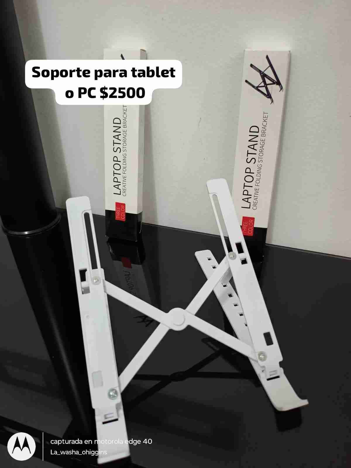 Soporte para tablet o PC blanco