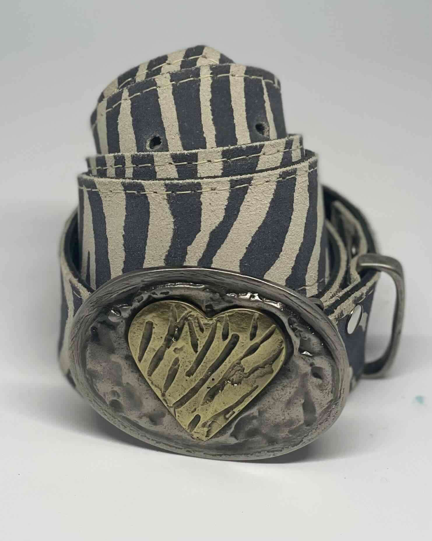 Cinturón 100% de cuero con hebilla - miniatura 3