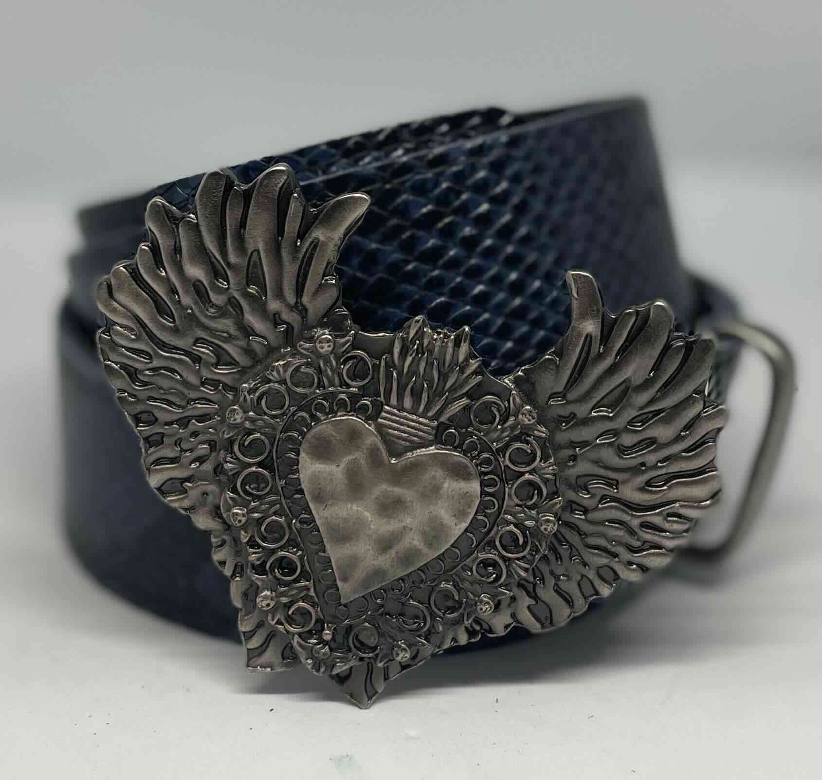 Cinturón 100% de cuero con hebilla - miniatura 4