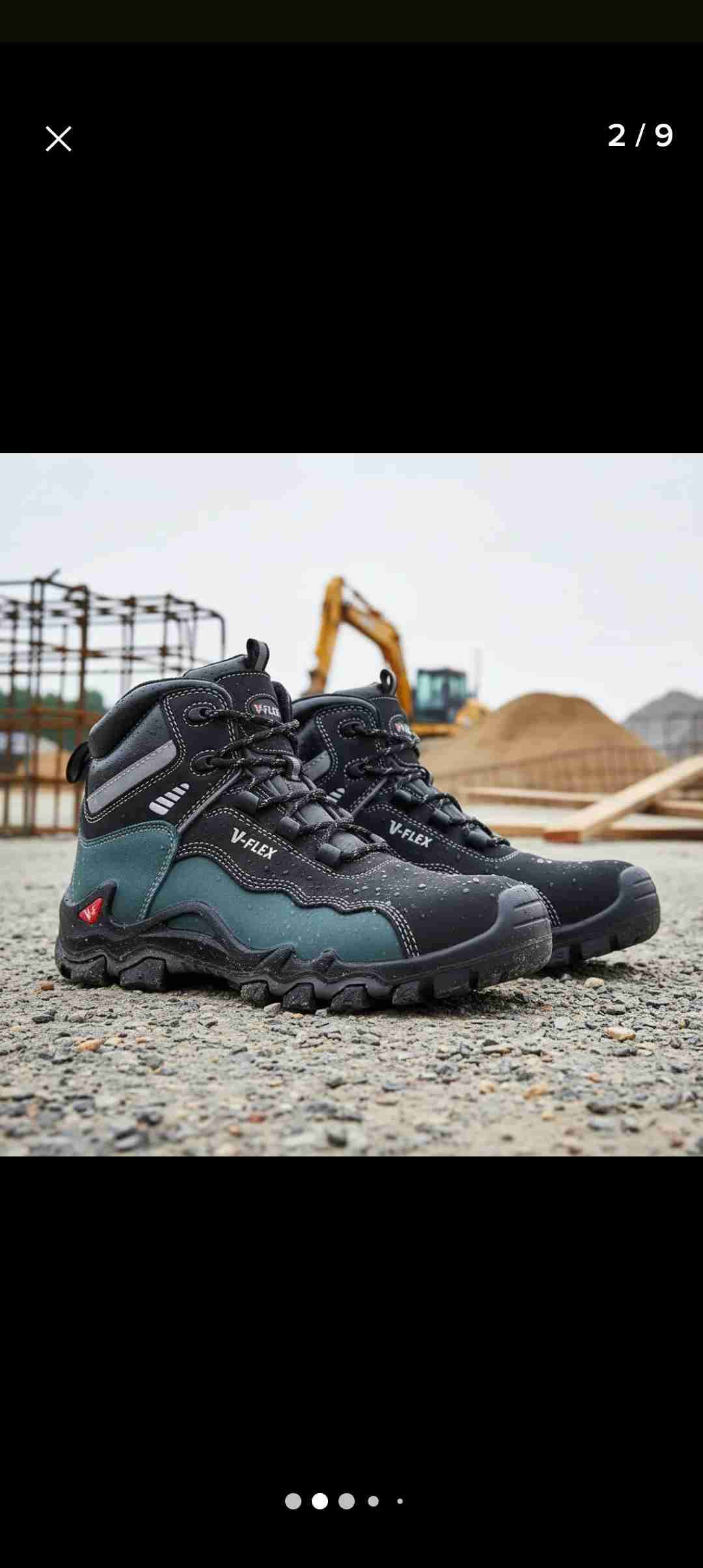 Botas seguridad negras V-Flex - miniatura 2