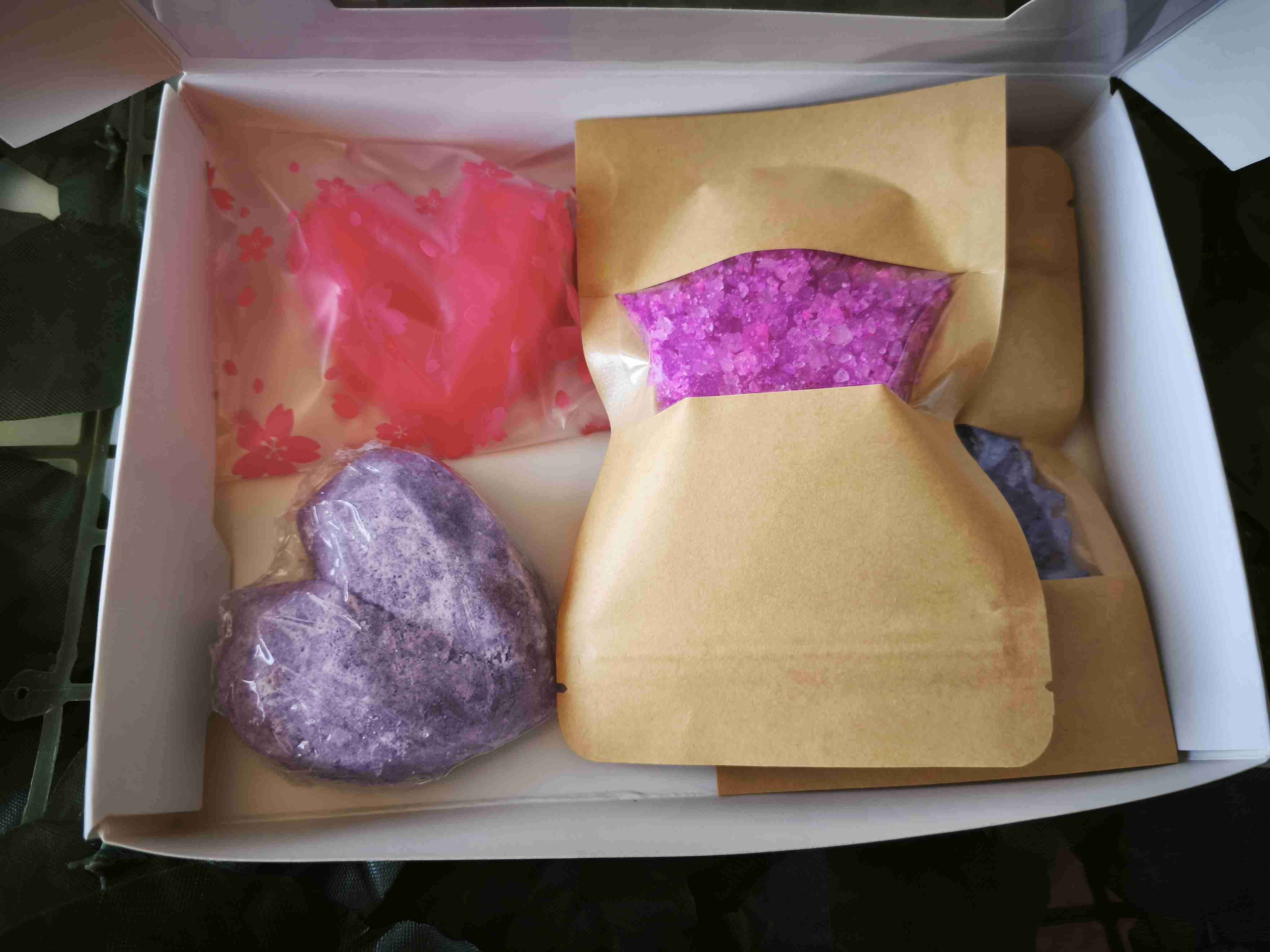 Set de sales de baño, bombas efervescentes y jabón