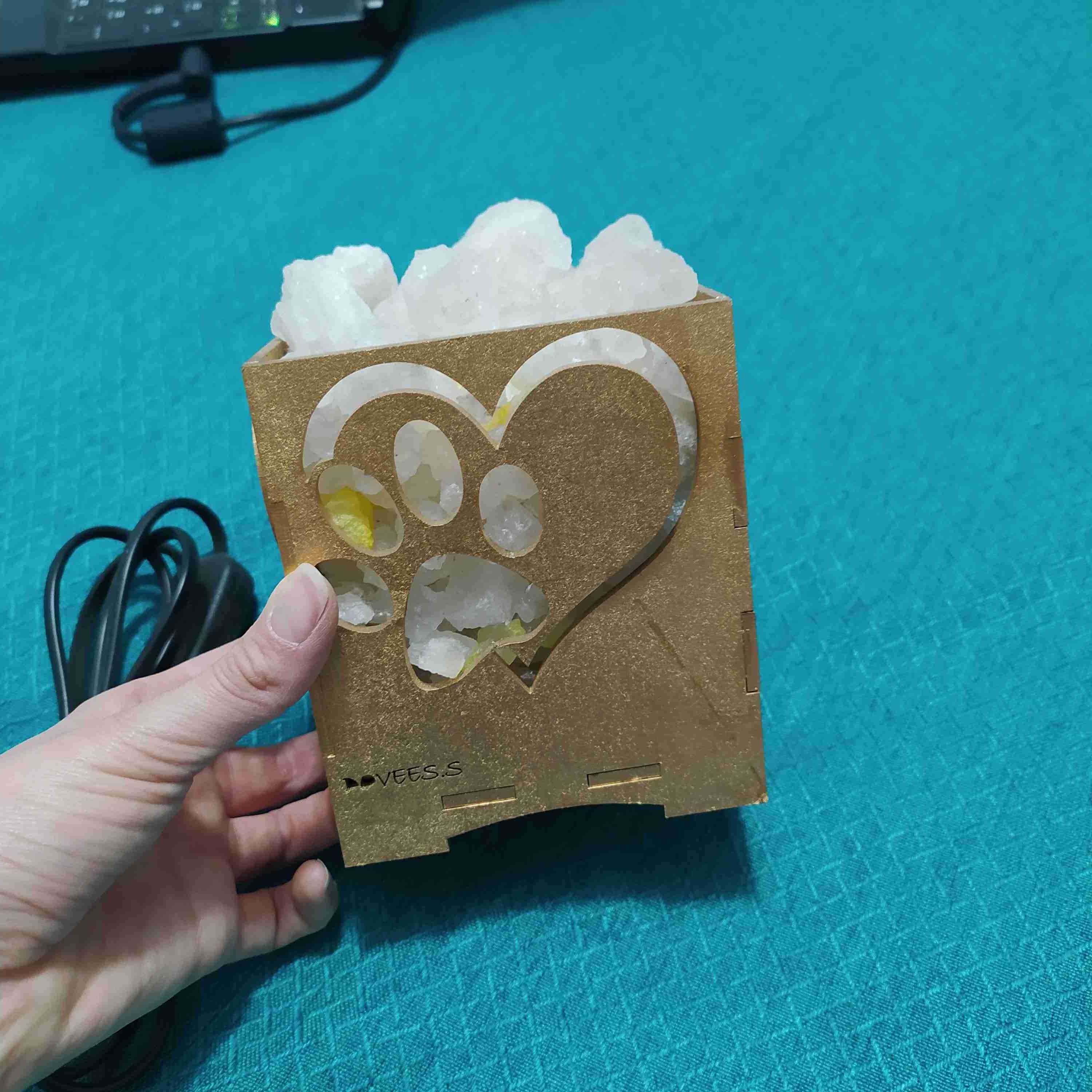 Lámpara de sal decorativa