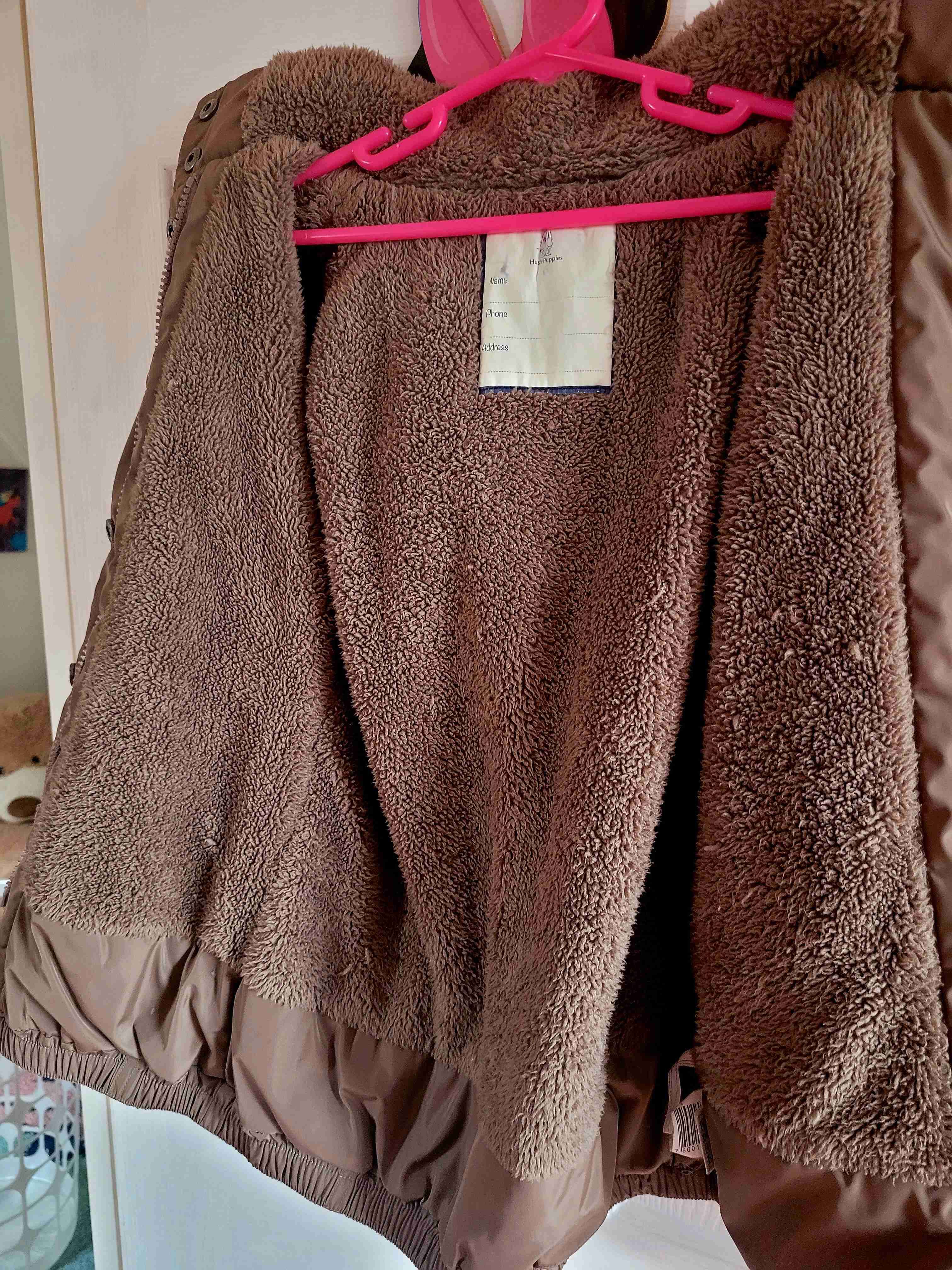 Abrigo marrón con capucha Hush puppies - miniatura 2