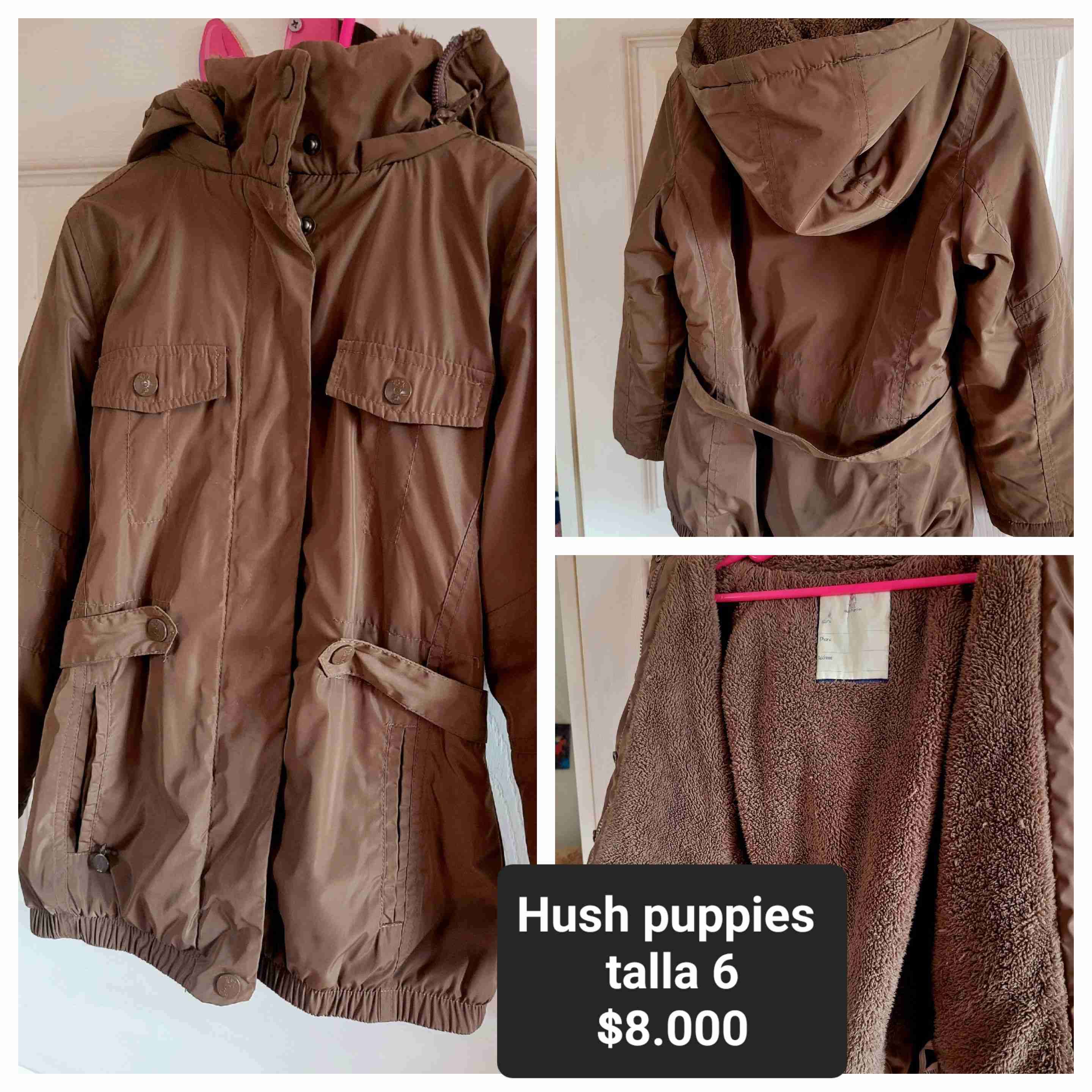 Abrigo marrón con capucha Hush puppies - miniatura 3