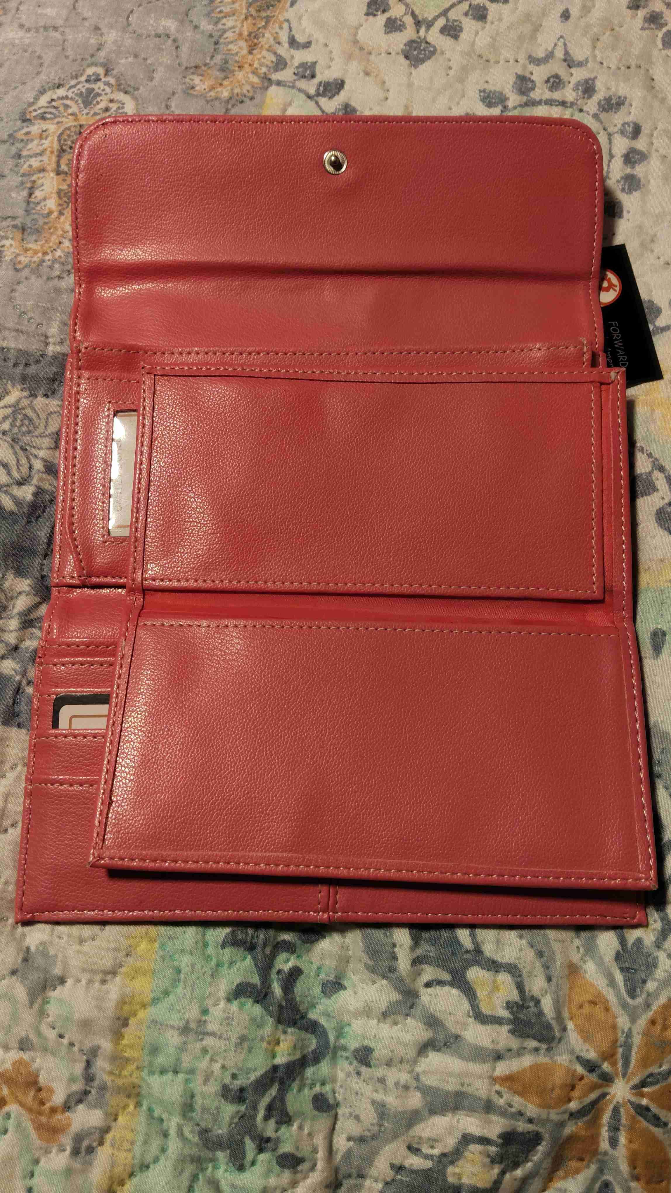 Billetera rosada bordada - miniatura 4