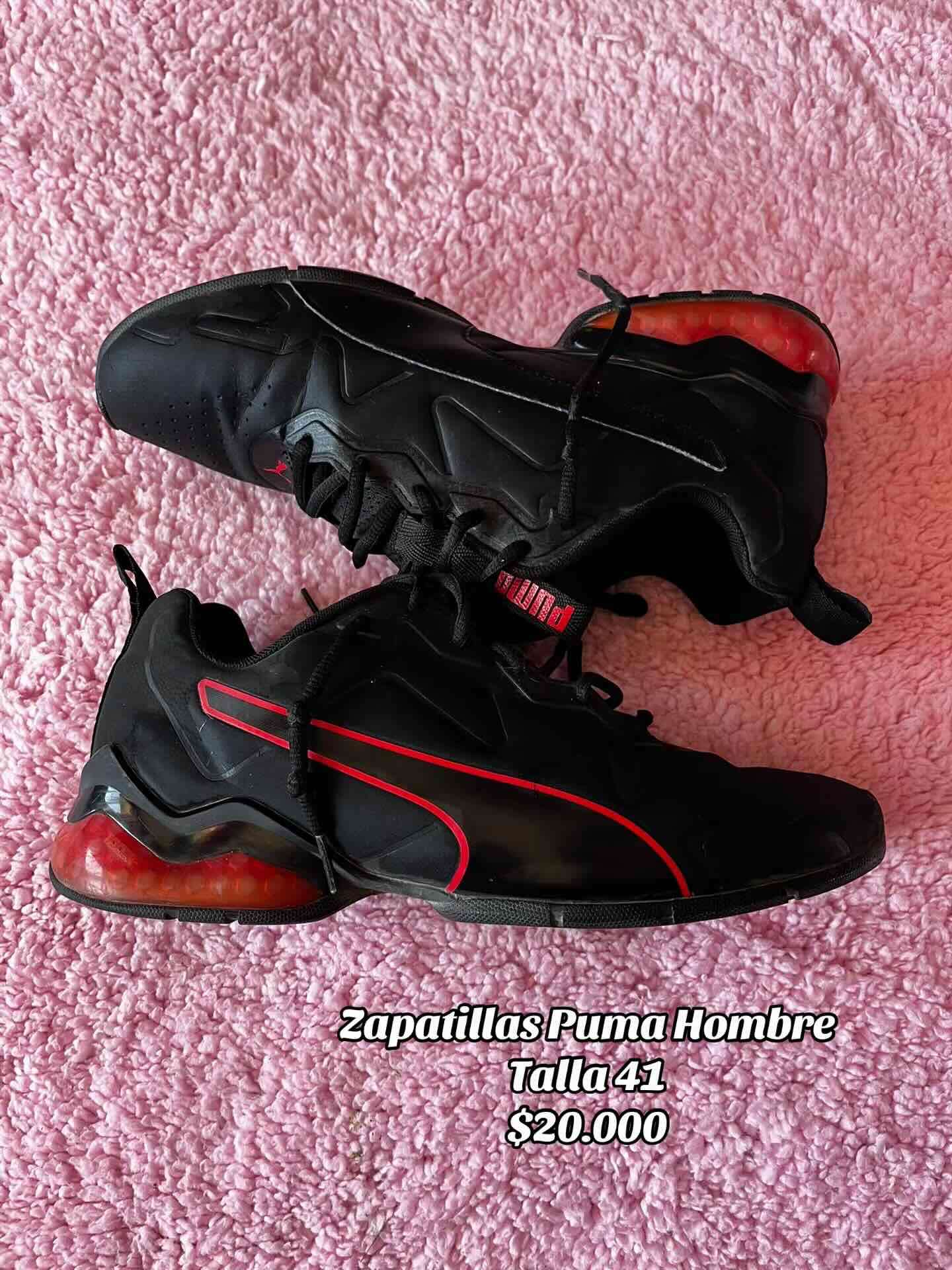 Zapatillas negras Puma hombre