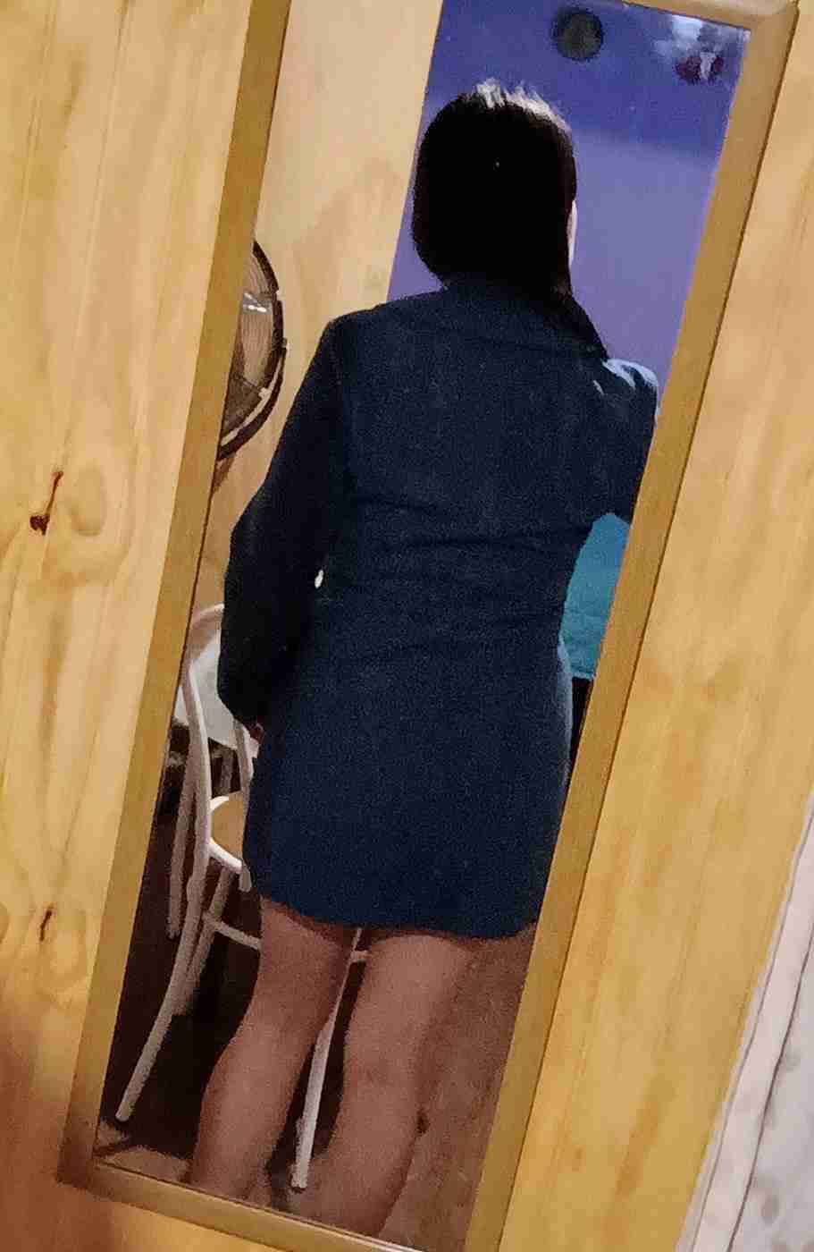 Abrigo azul de mujer talla M - miniatura 3