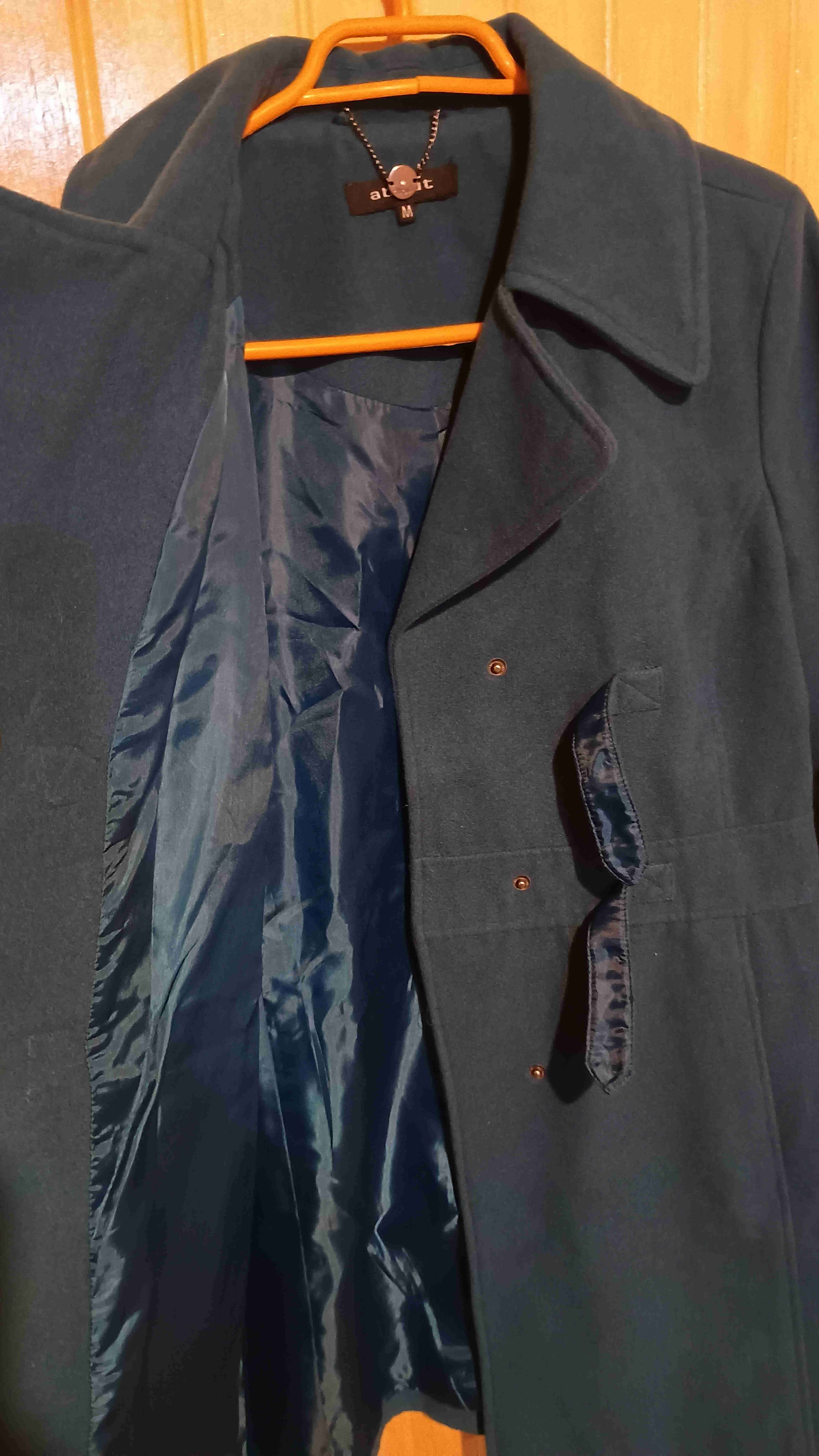 Abrigo azul de mujer talla M - miniatura 4