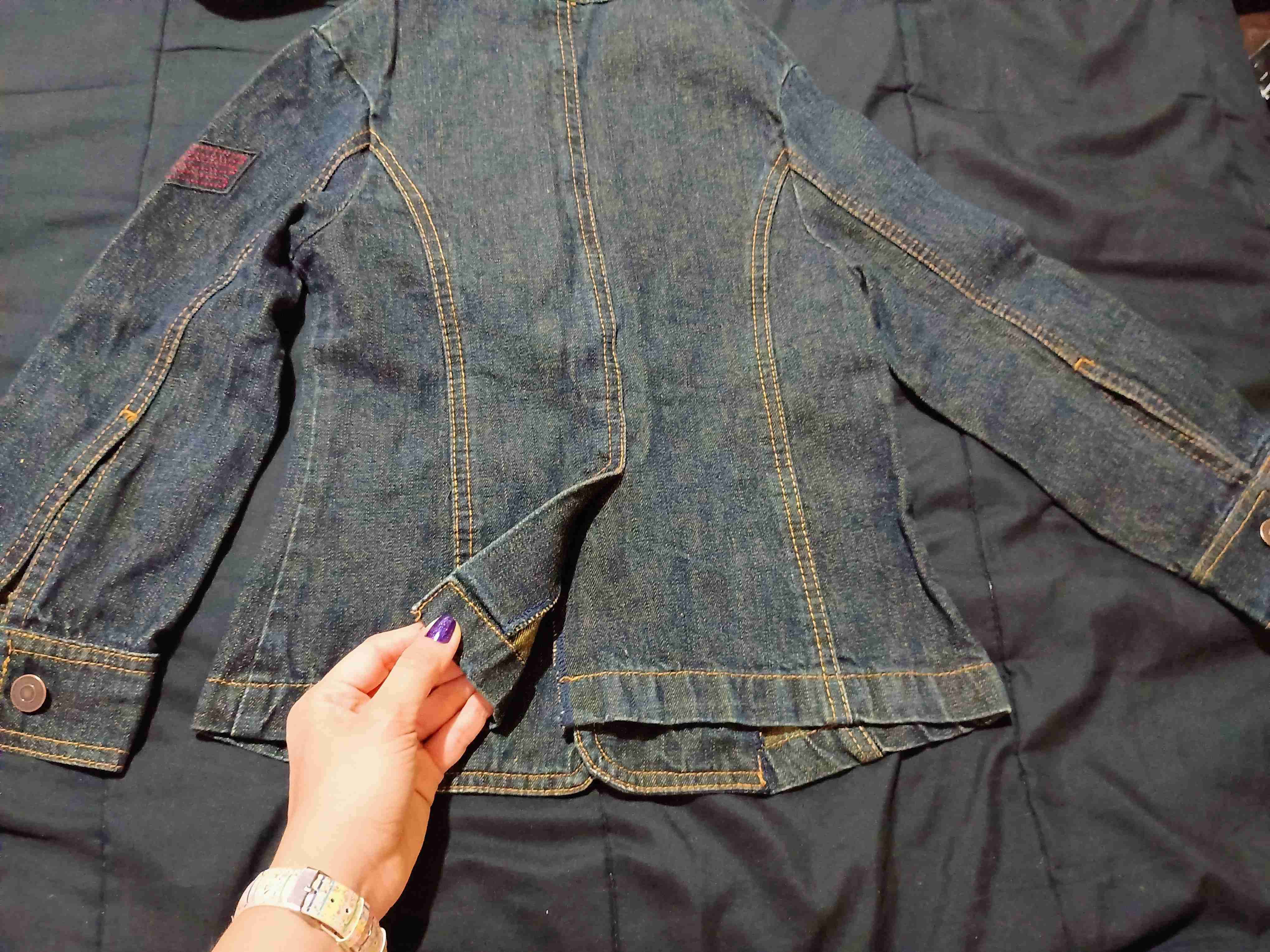 Chaqueta de mezclilla azul talla 6 años - miniatura 3