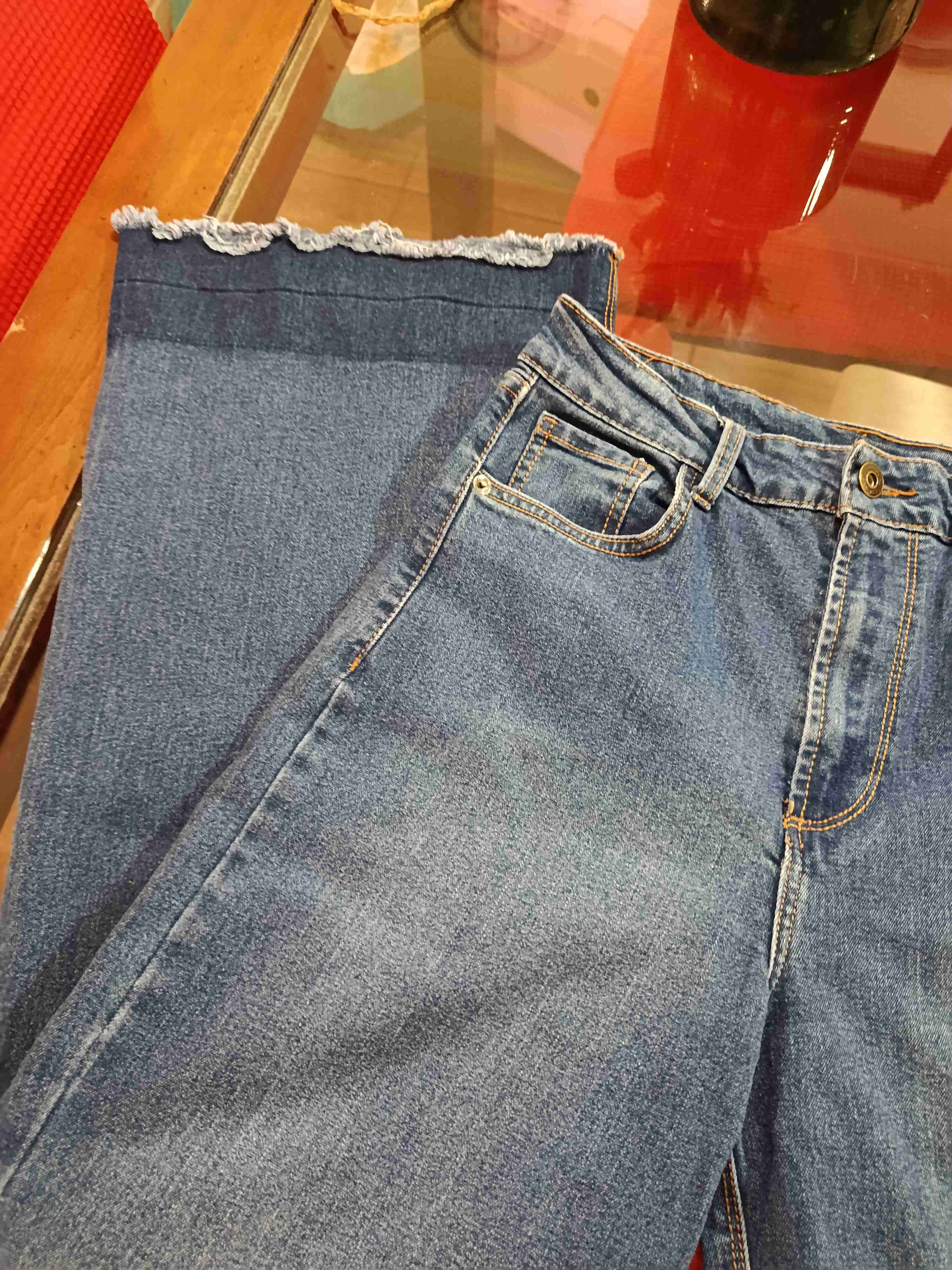 2 Jeans de niña anchos talla 10 - miniatura 2