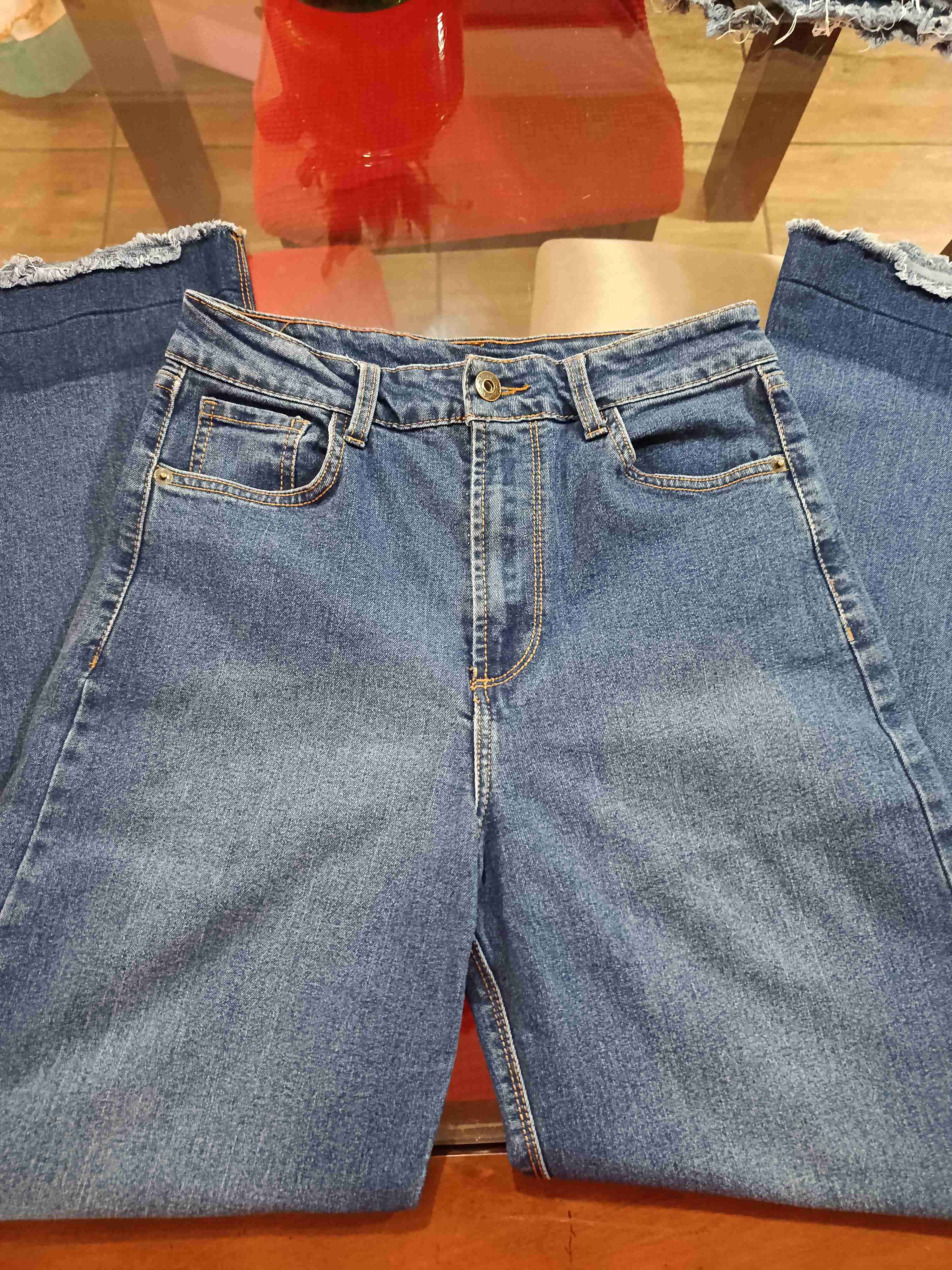 2 Jeans de niña anchos talla 10 - miniatura 3