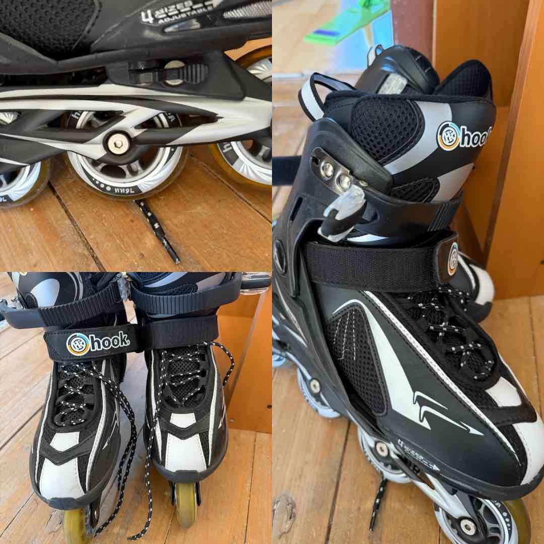 Patines en línea negros Hook