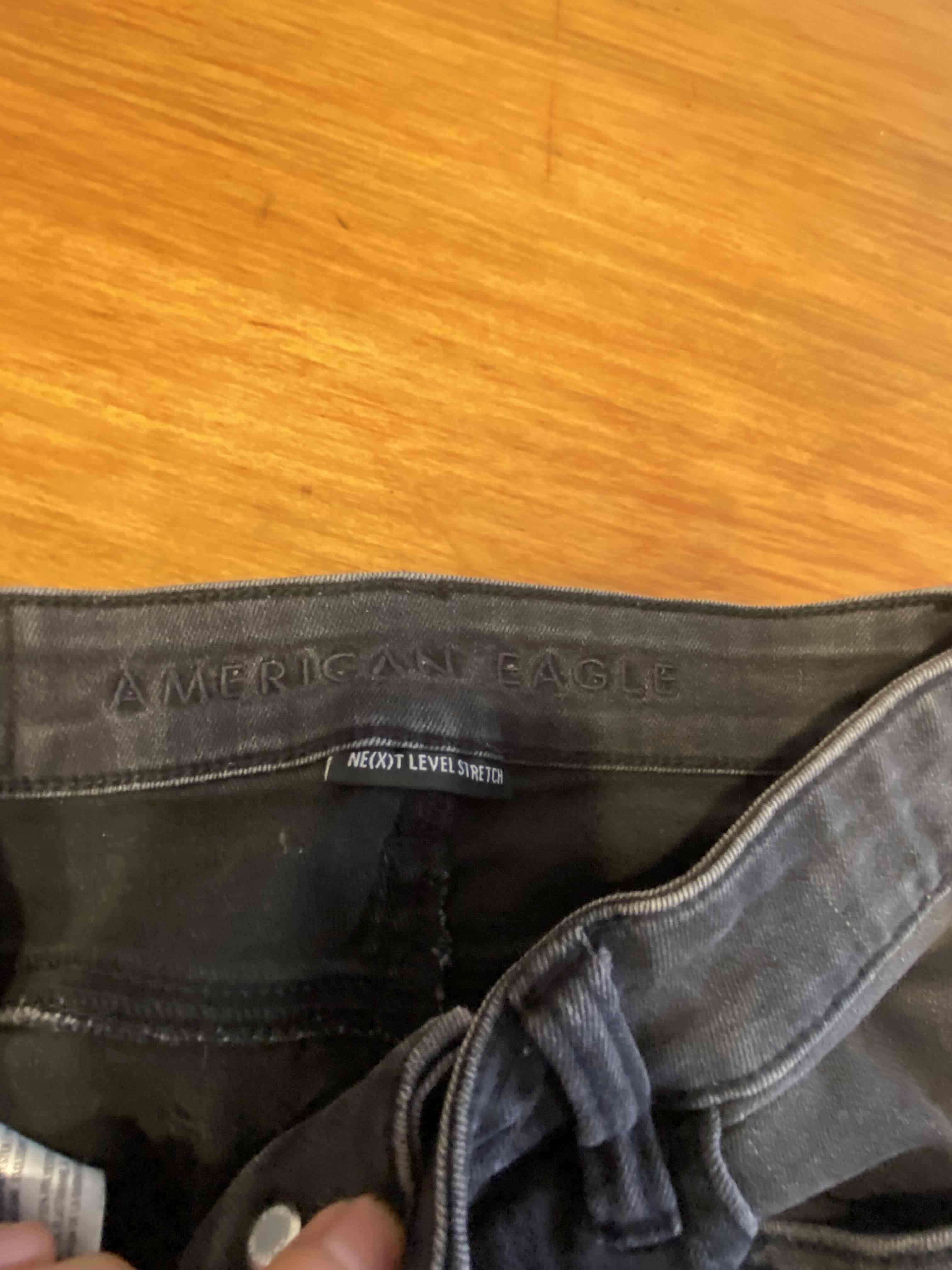 Jeans negros para mujer, american Eagle - miniatura 2