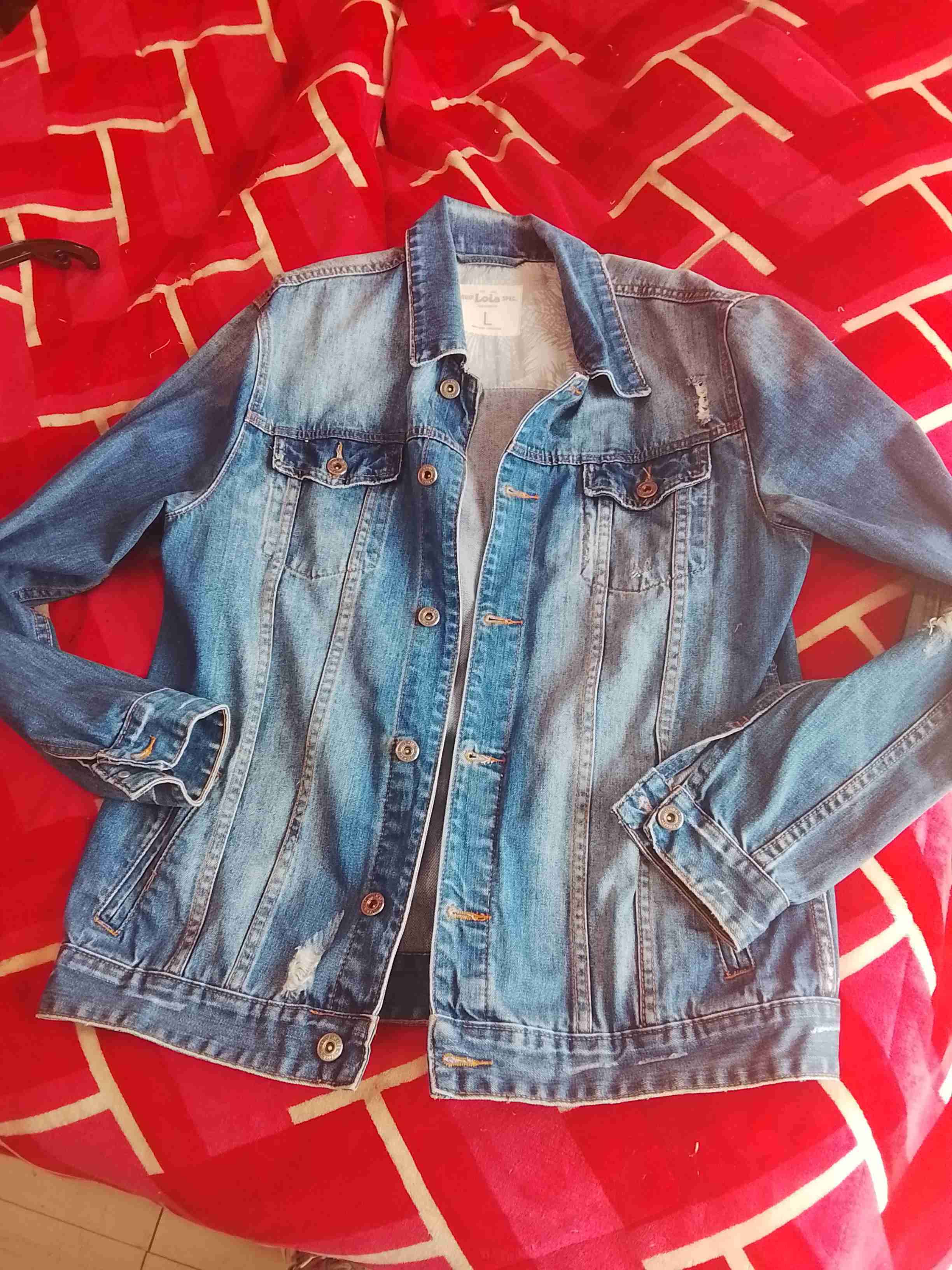 Chaqueta de mezclilla azul