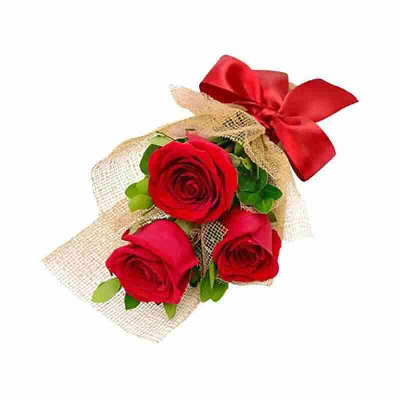 Ramo de rosas rojas y gitamina - miniatura 6