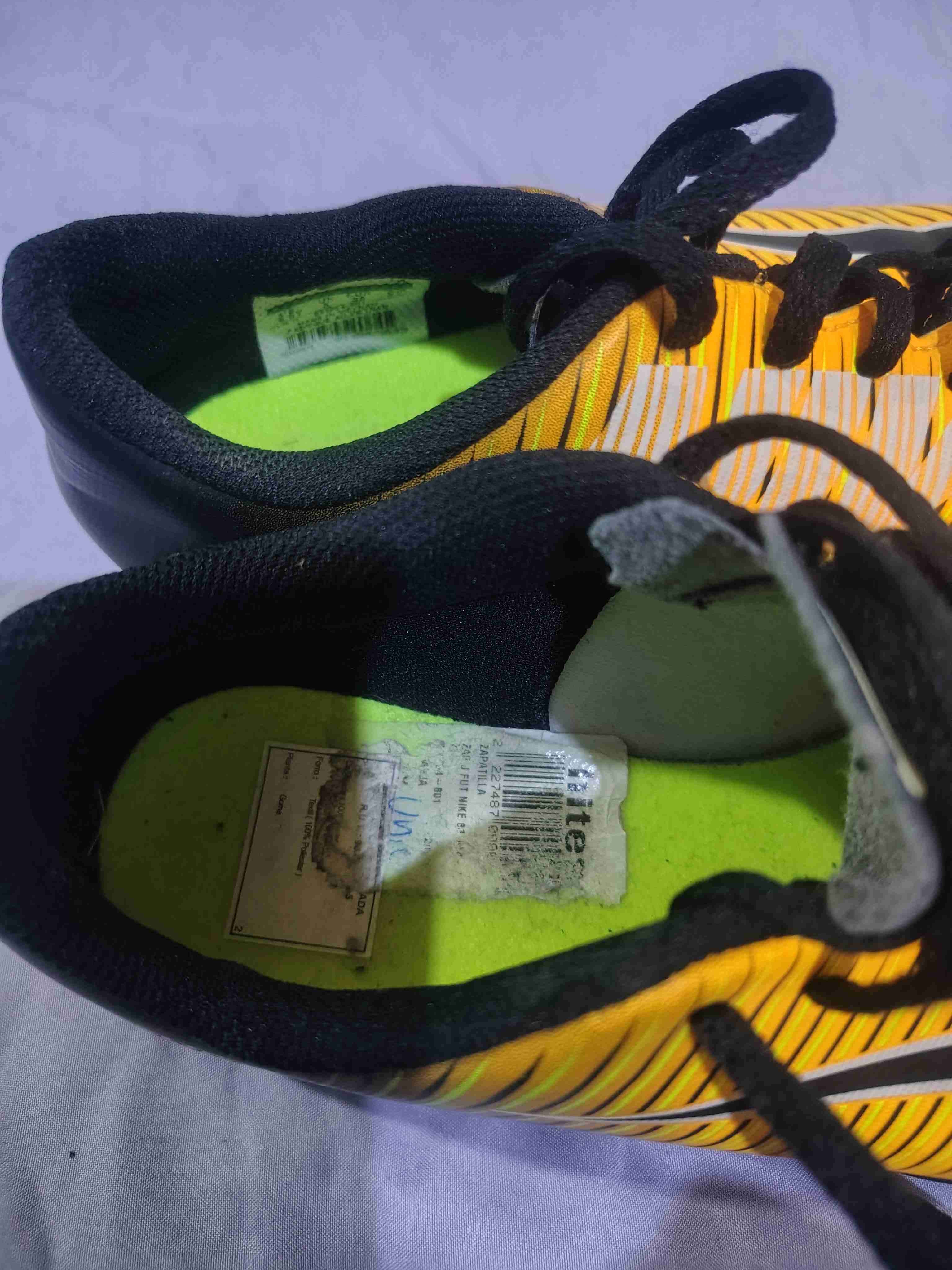 Zapatillas deportivas Nike MercurialX amarillas - miniatura 4