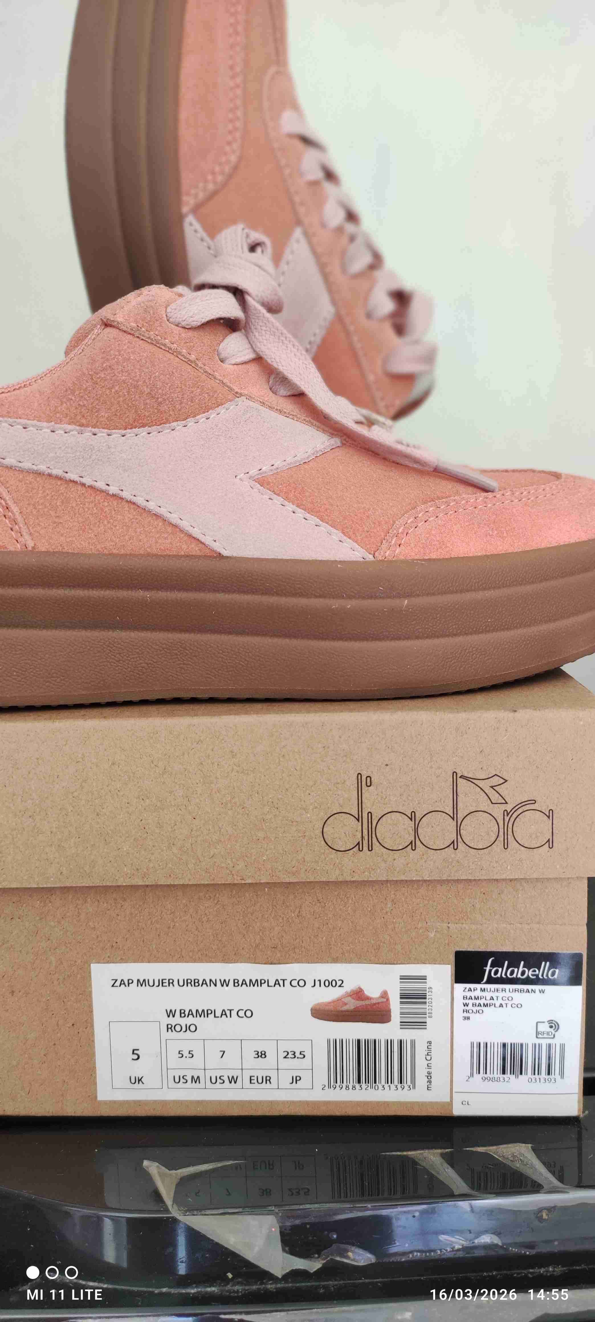 Zapatillas Diadora rosadas mujer - miniatura 2