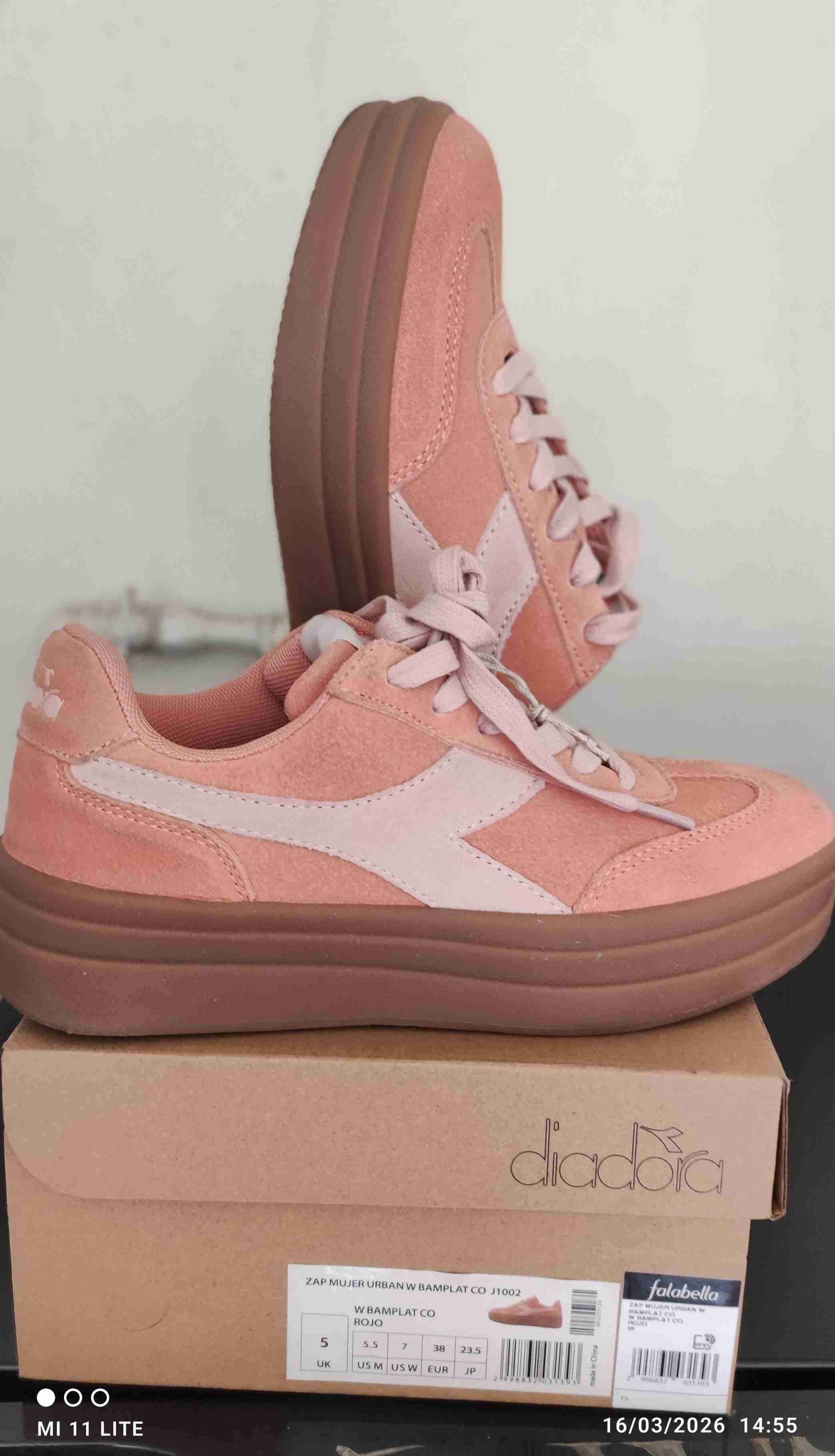 Zapatillas Diadora rosadas mujer